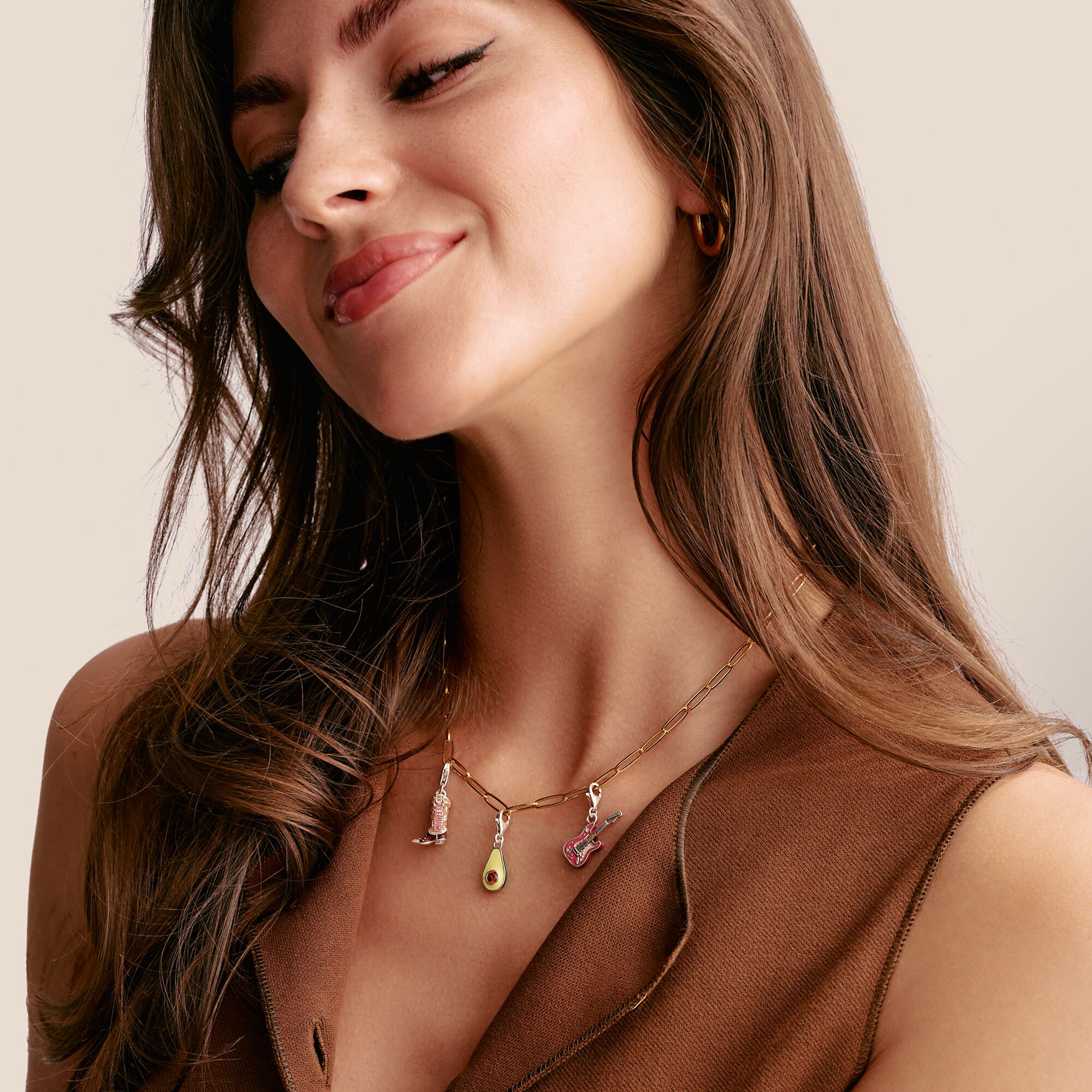 THOMAS SABO Charm pendant avocado