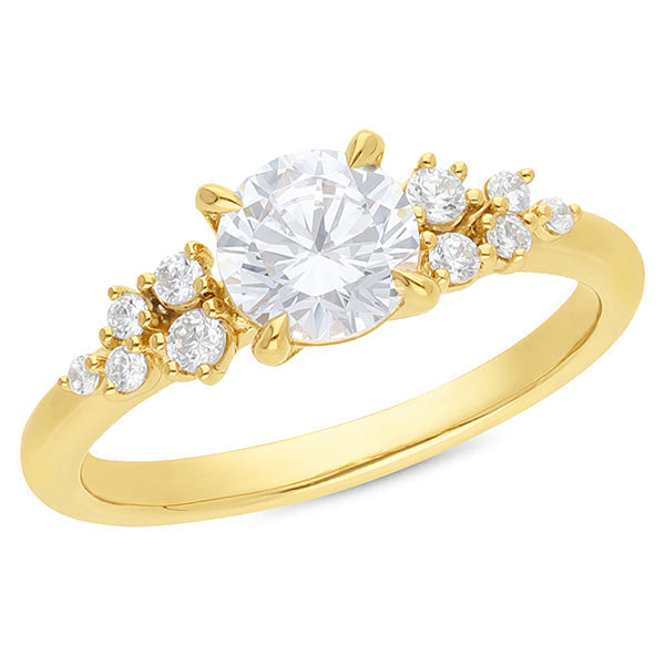 18ct Yellow Gold Lab Grown Diamond Ring