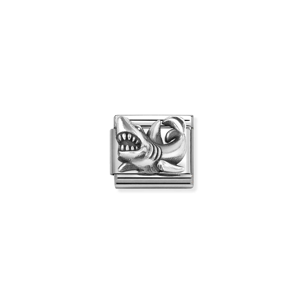 NOMINATION Composable Classic Link 330101/87 Shark in 925 Silver Relief