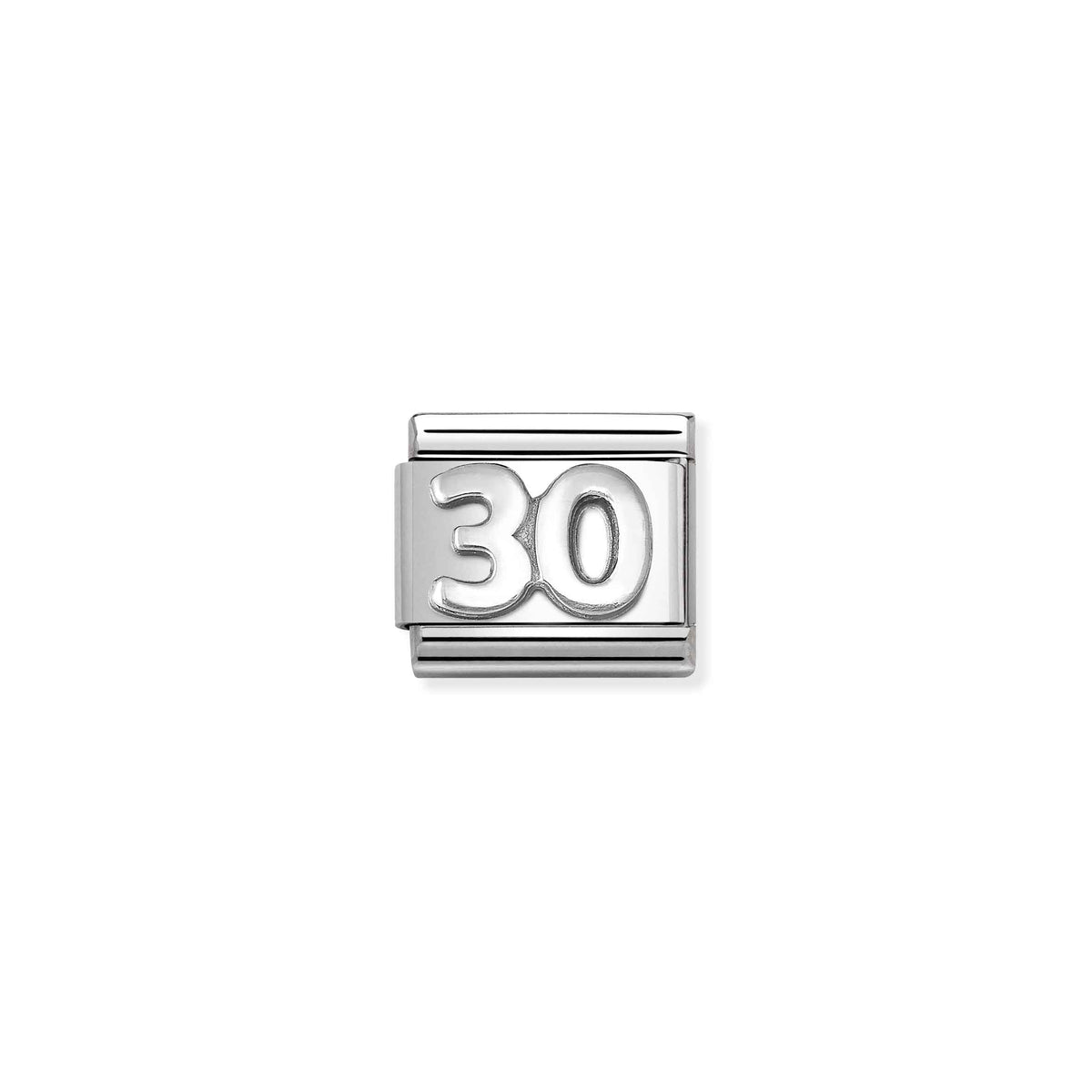 NOMINATION Composable Classic Link 330101/58 Number 30 in 925 Silver