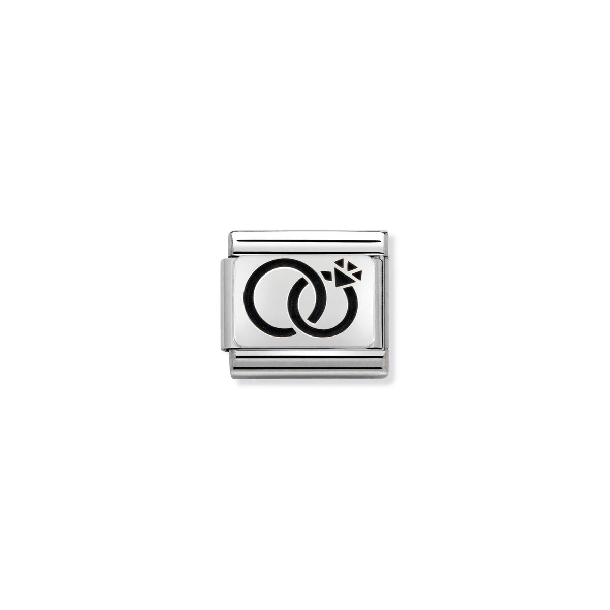 NOMINATION Composable Classic Link 330102/29 Wedding Rings in 925 Silver