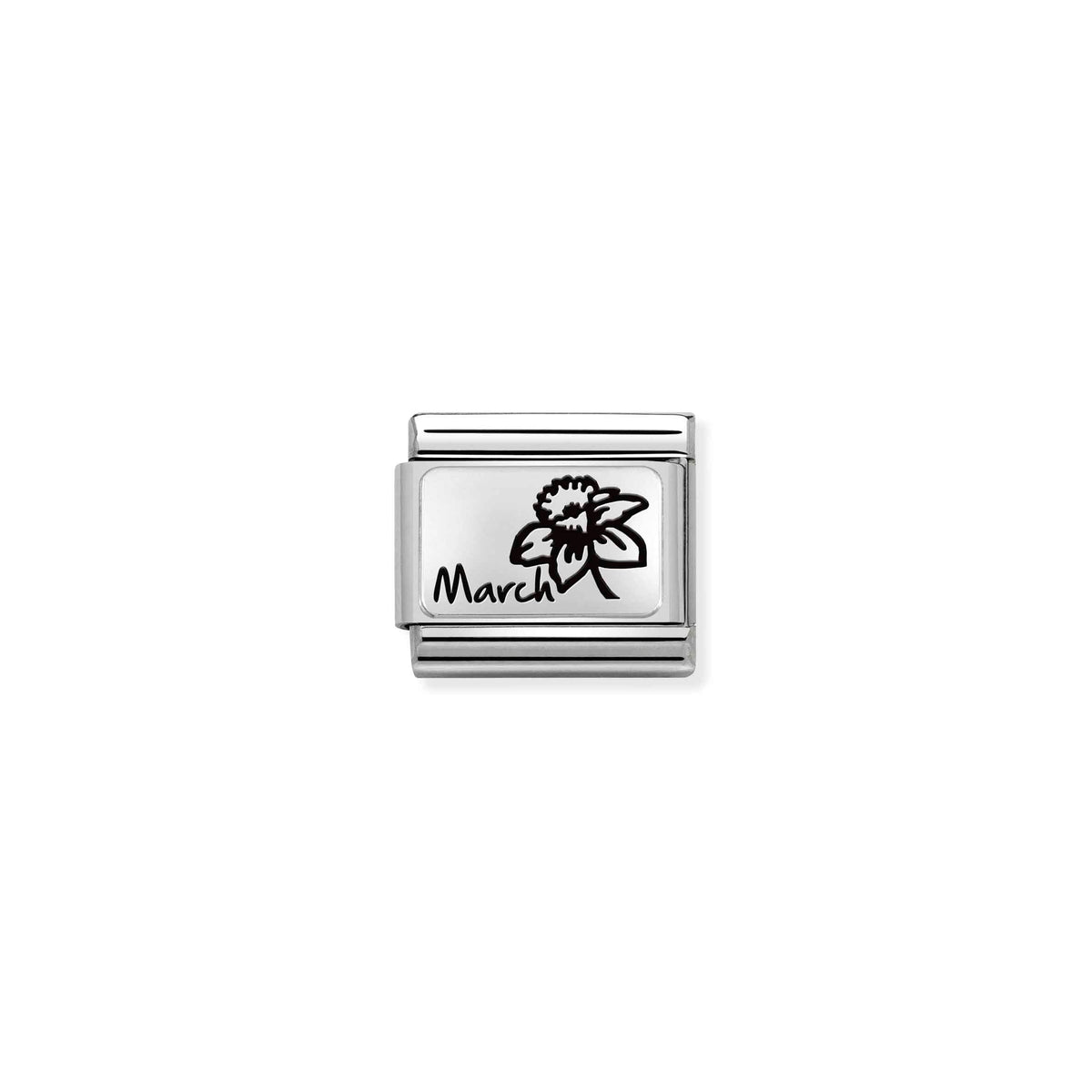NOMINATION Composable Classic Link 330112/15 March Flower in 925 Silver