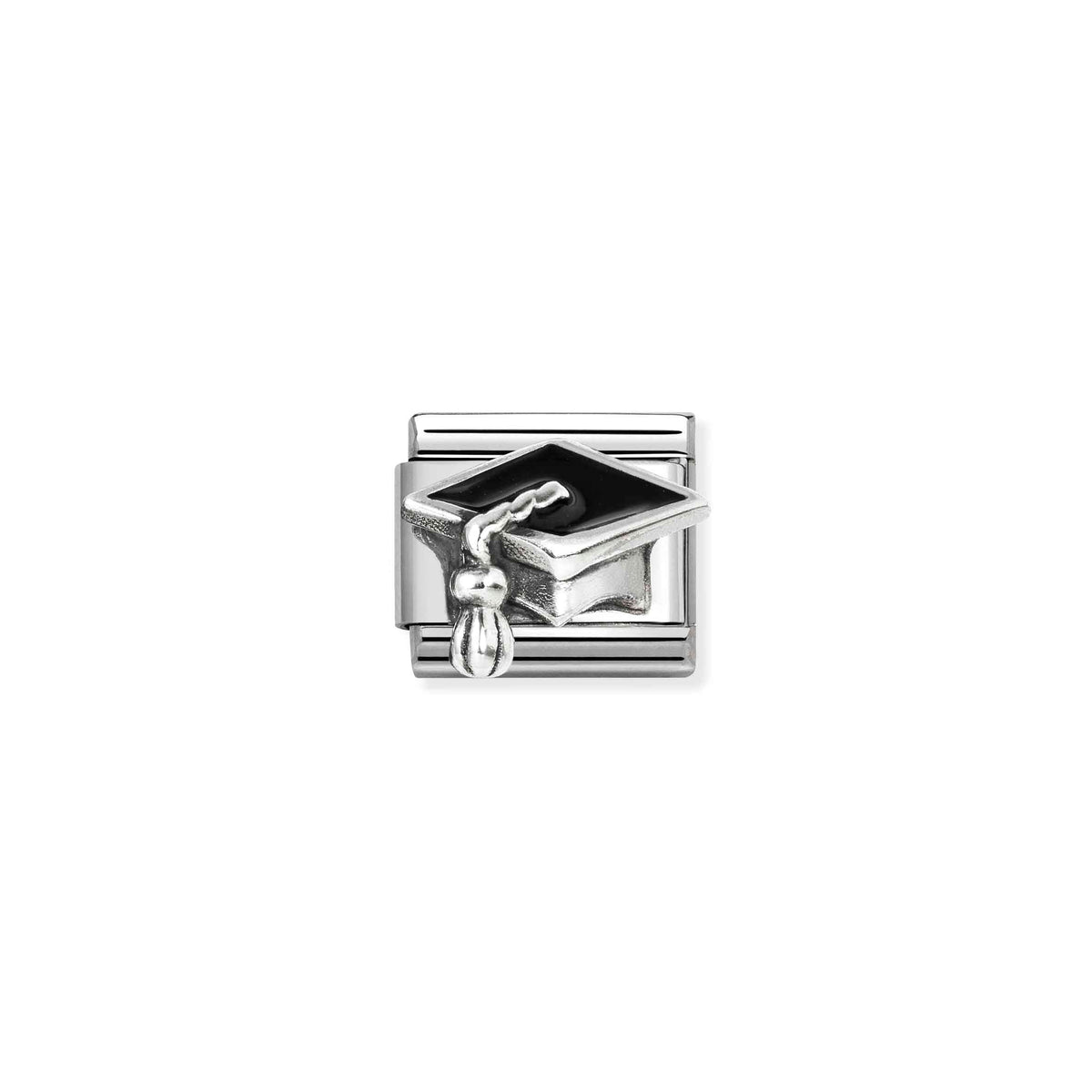 NOMINATION Composable Classic Link 330204/32 Graduation Hat in 925 Silver & Enamel