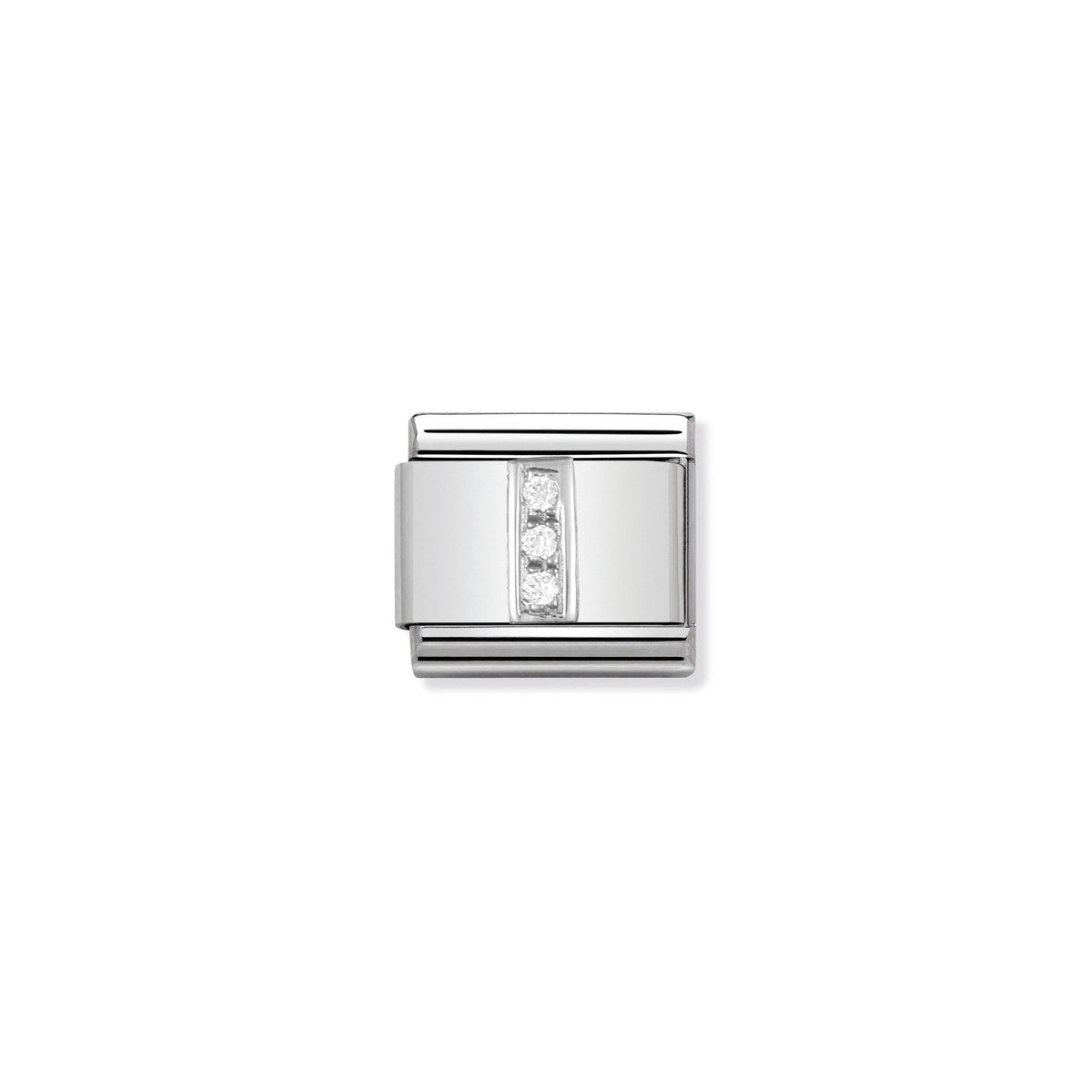 NOMINATION Composable Classic Link 330301/09 Letter I with Cubic Zirconia in 925 Silver