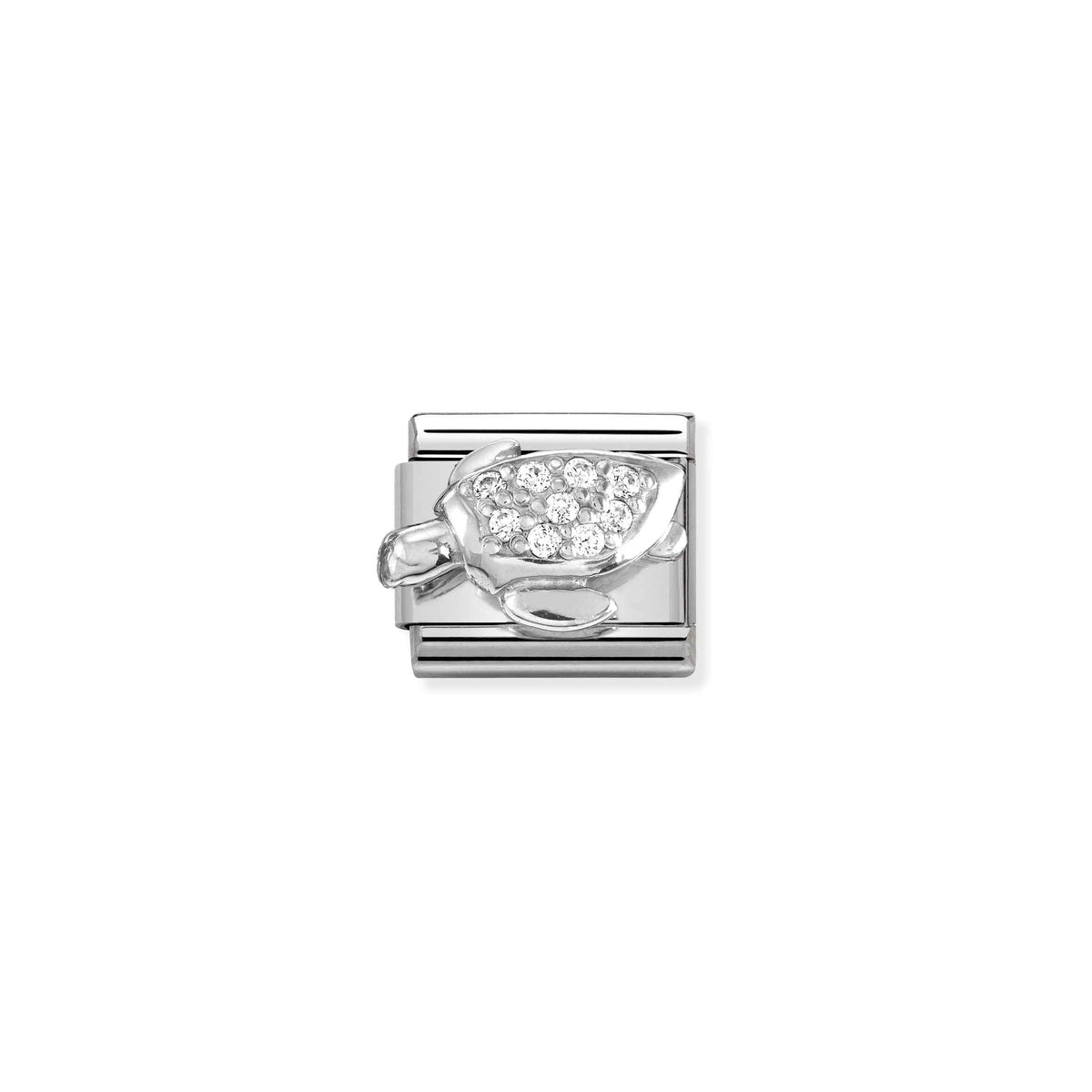 NOMINATION Composable Classic Link 330304/46 Turtle with Cubic Zirconia in 925 Silver