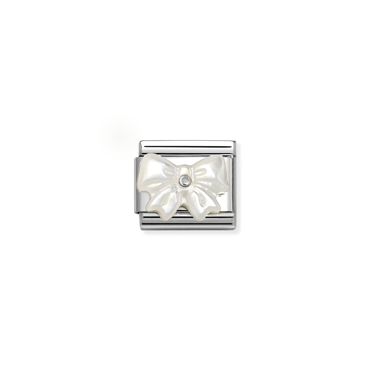 NOMINATION Composable Classic Link 330509/20 Bow with Mother of Pearl in 925 Silver