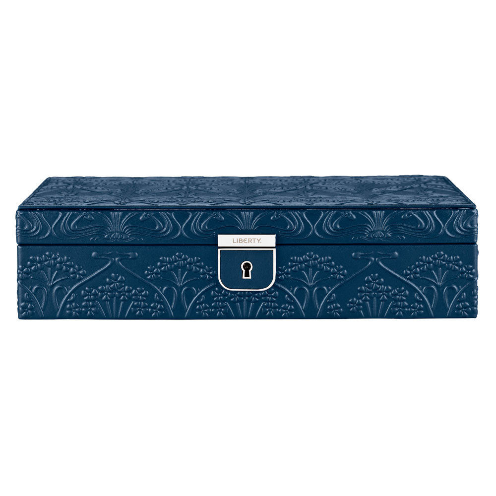WOLF x Liberty Medium Jewellery Box - Navy