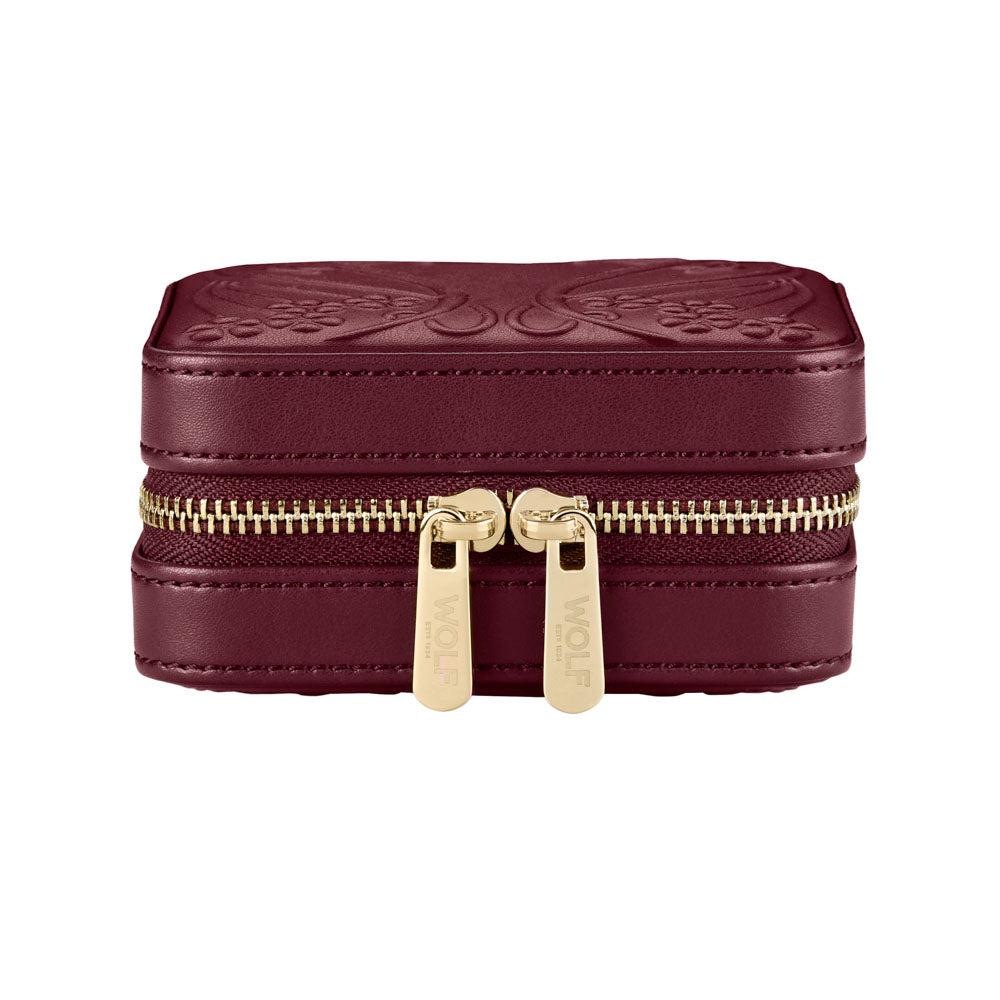 WOLF x Liberty Small Travel Zip Case - Burgundy