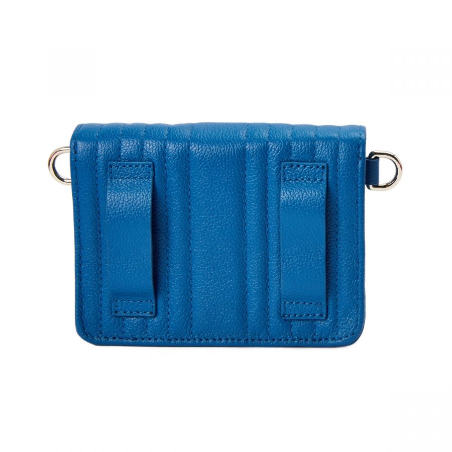 Wolf Mimi Mini Bag with Wristlet & Lanyard Blue