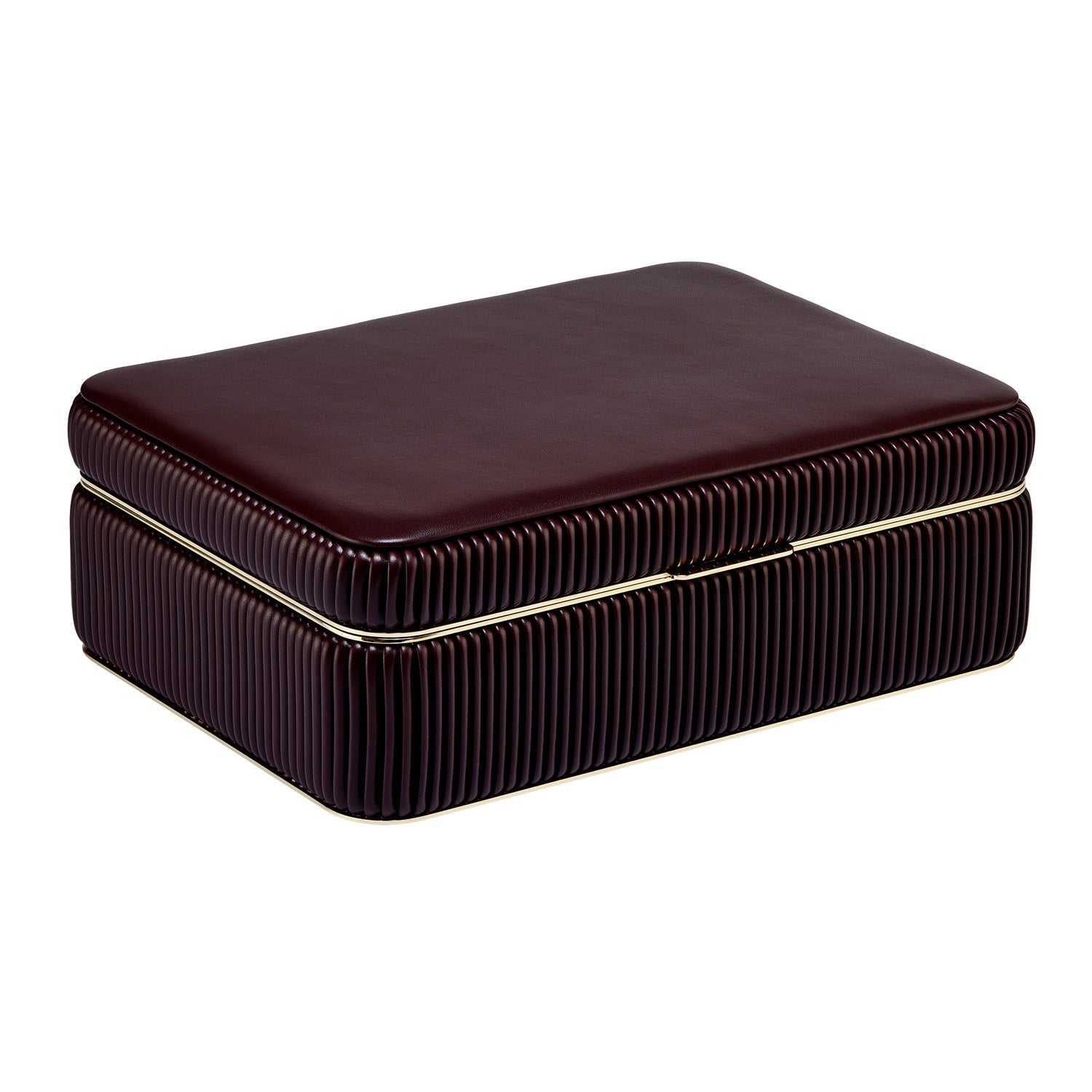 Wolf Bella Medium Jewellery Box Bordeaux