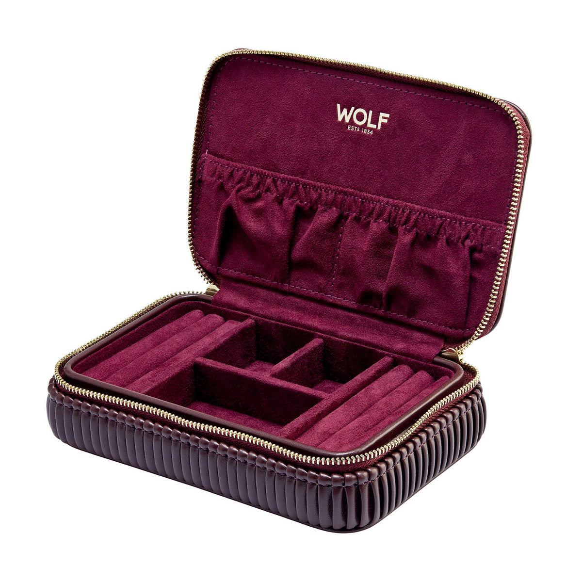 Wolf Bella Travel Zip Case Bordeaux