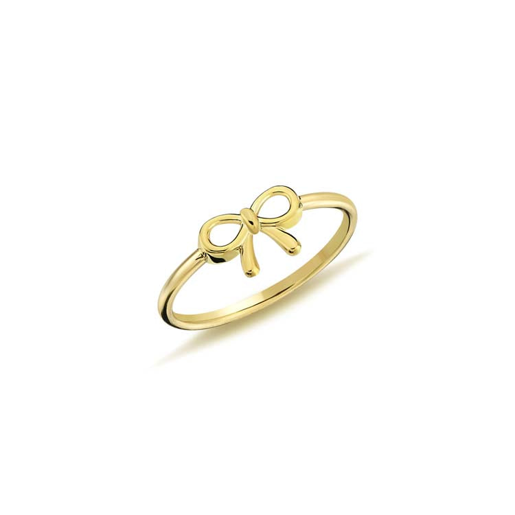 9ct Yellow Gold Bow Ring