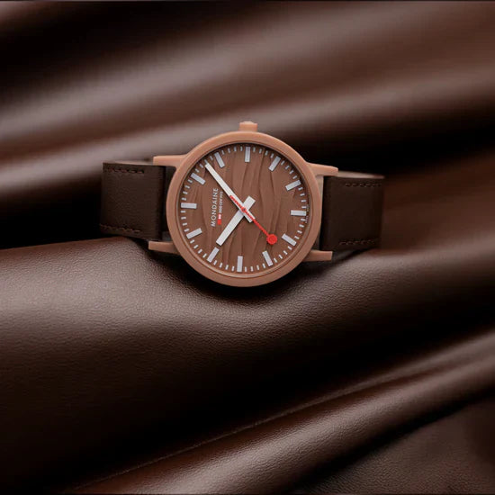 Mondaine Limited Edition Essence Mocha 41mm Watch - MS1.41170.LTV