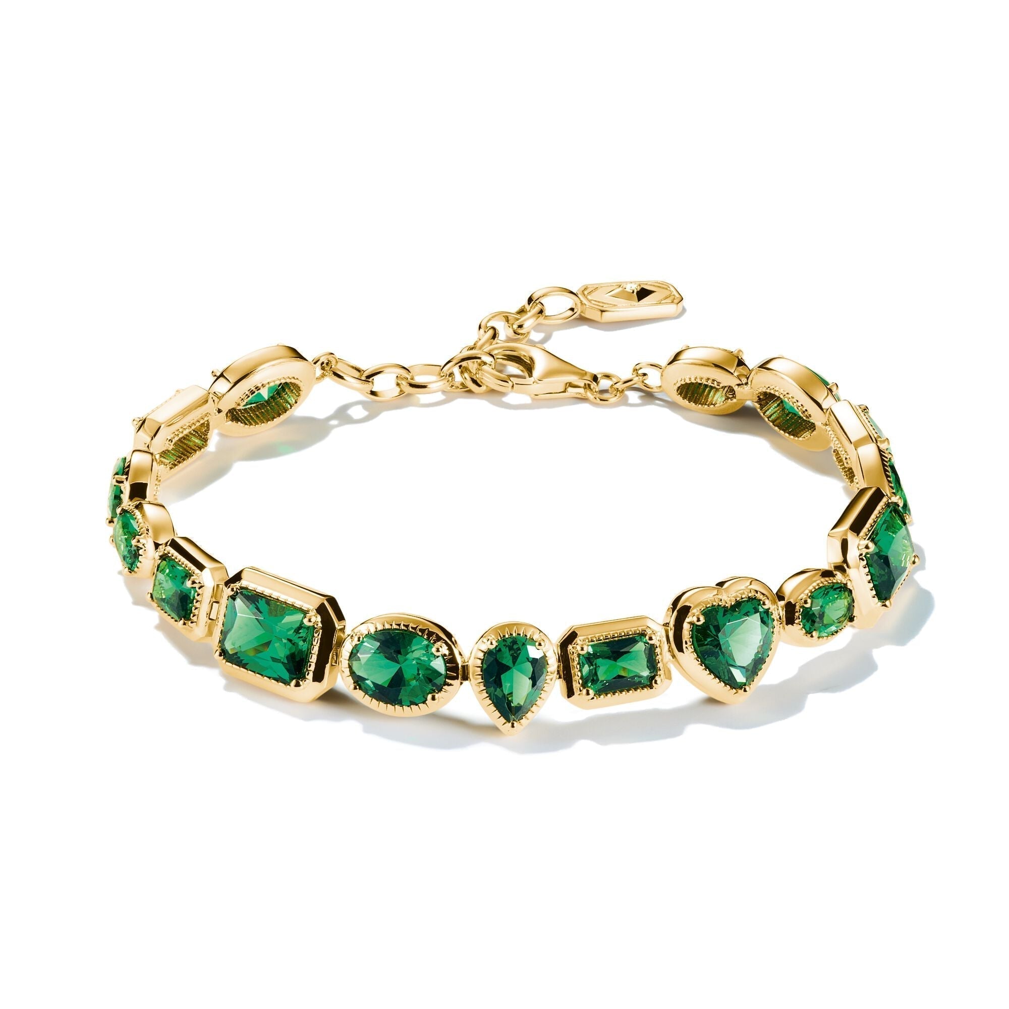 THOMAS SABO Elyndra Bracelet with Green Stones