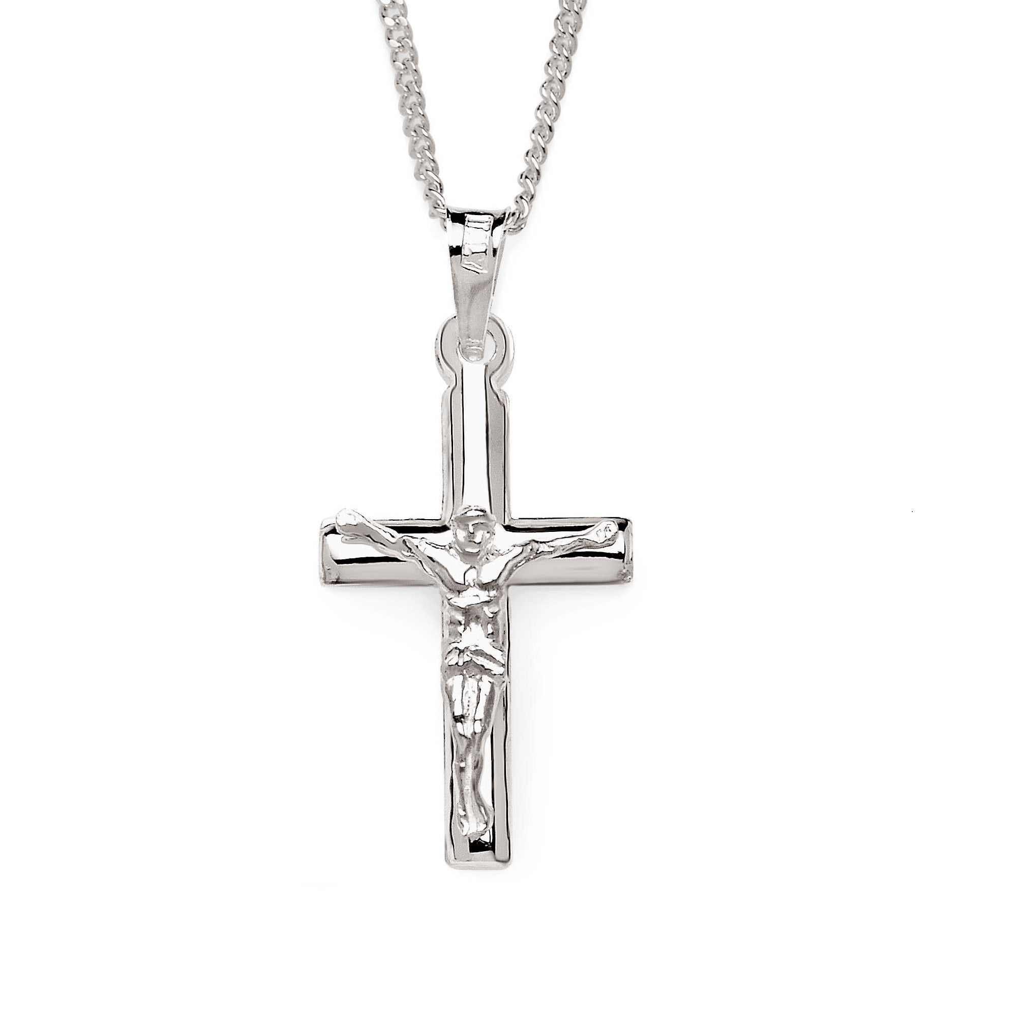 Silver crucifix pendant
