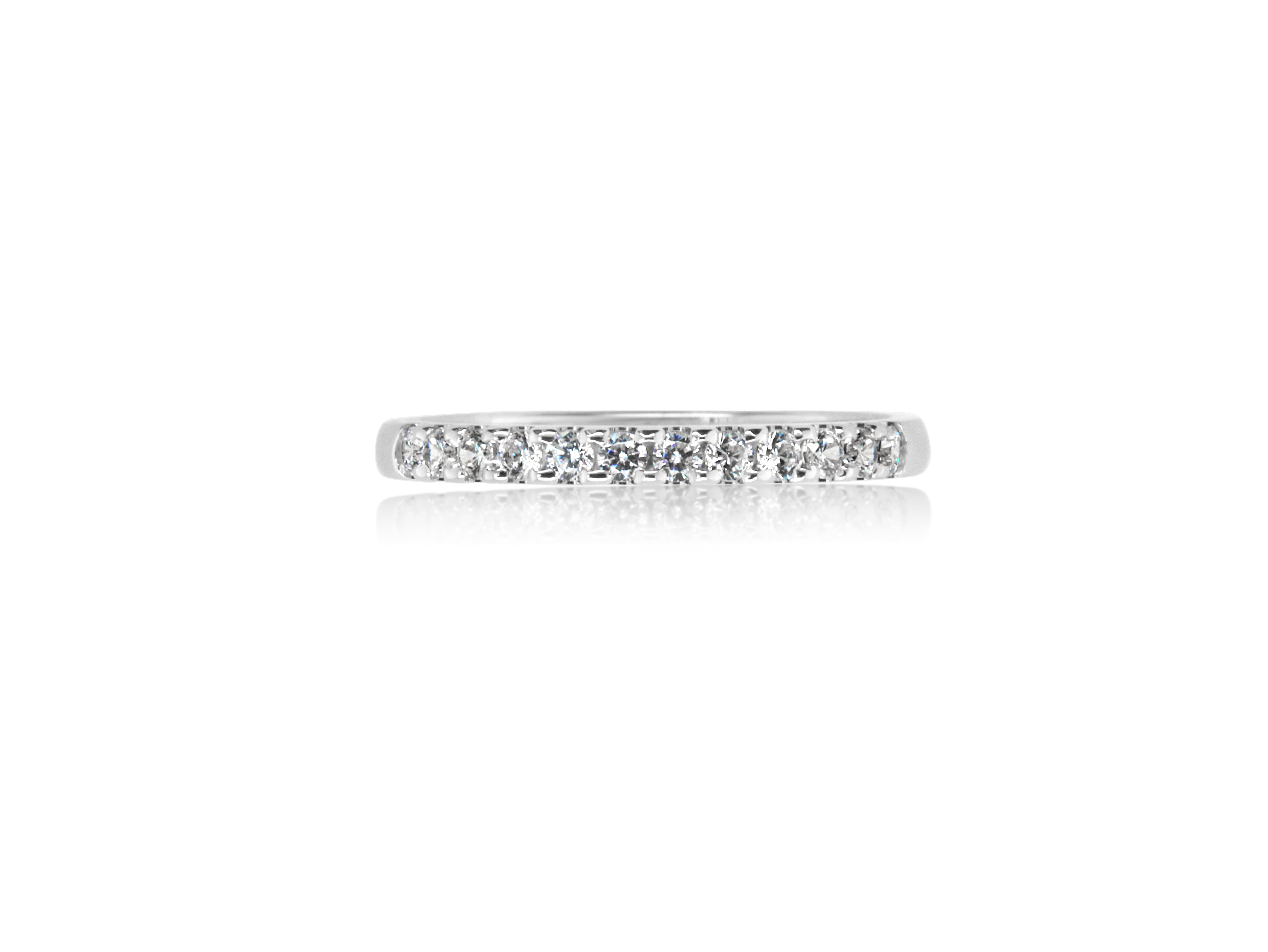 9ct White Gold Diamond set Wedding Ring