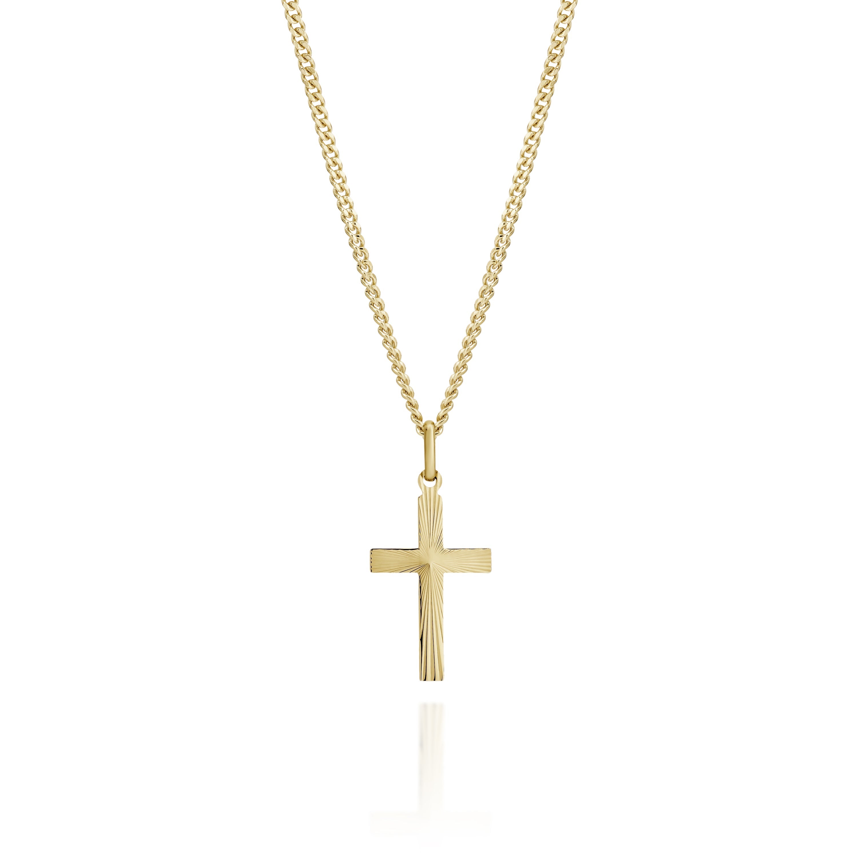 9ct gold cross pendant