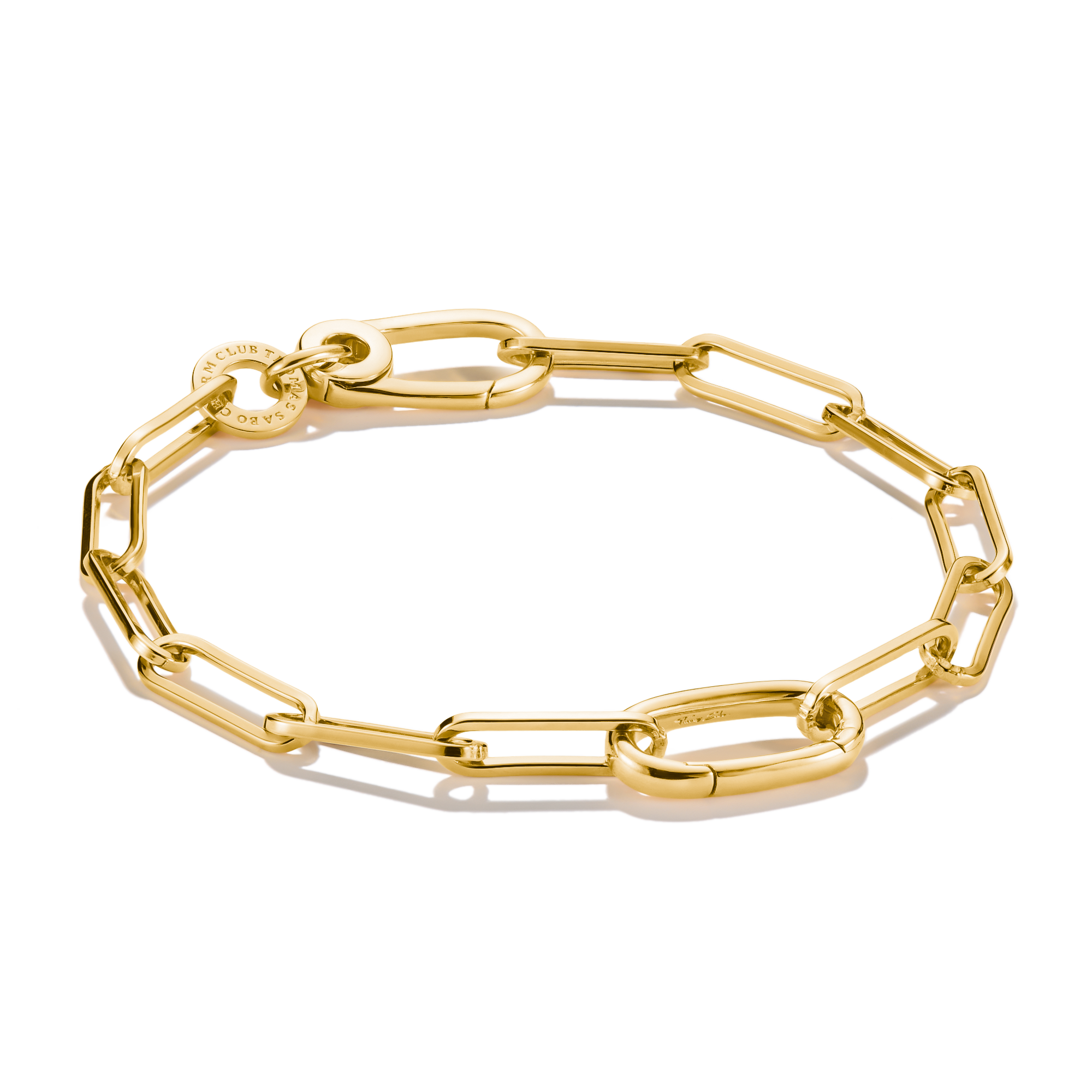 THOMAS SABO Connect Charm bracelet Paperclip Gold