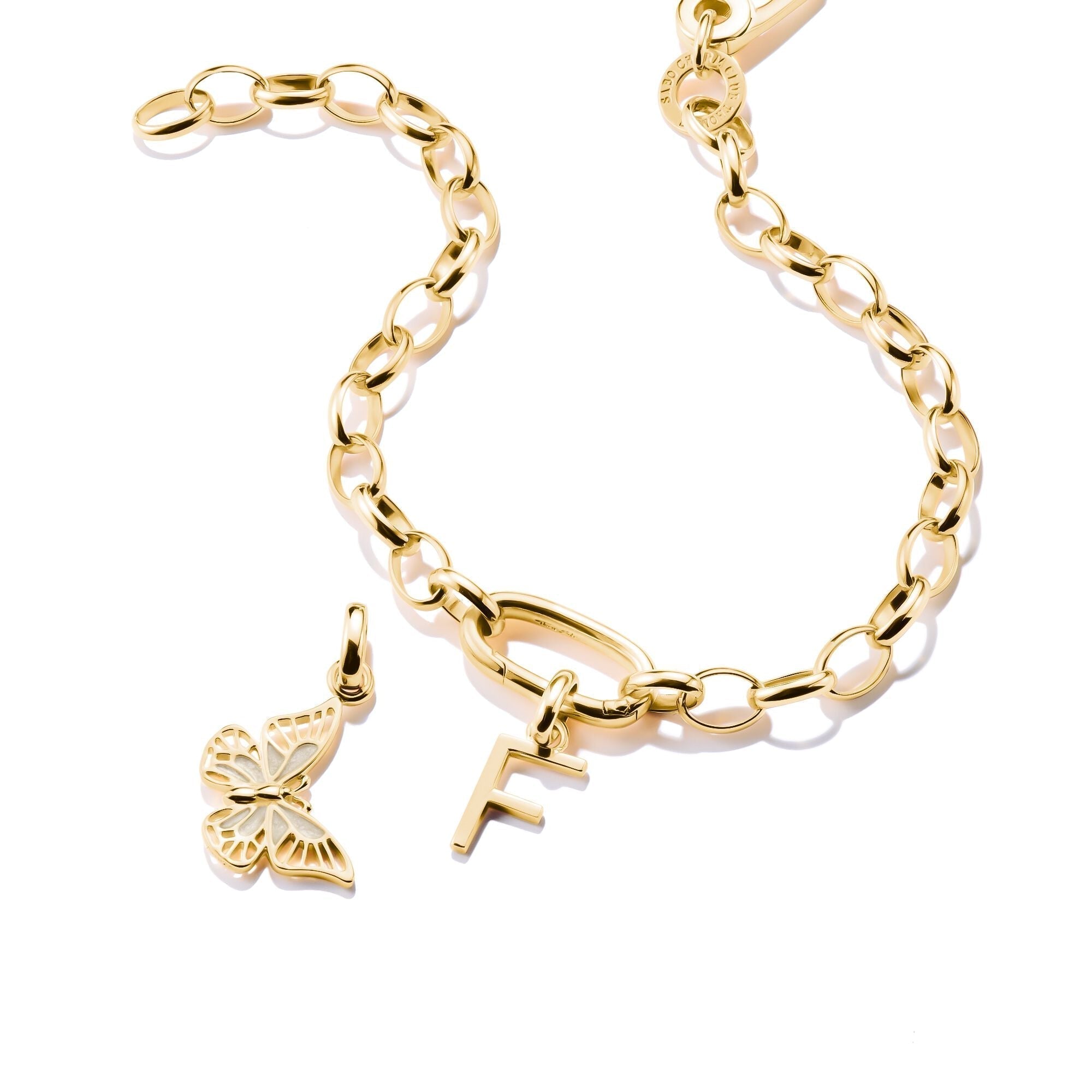 THOMAS SABO Connect Charm letter F Gold
