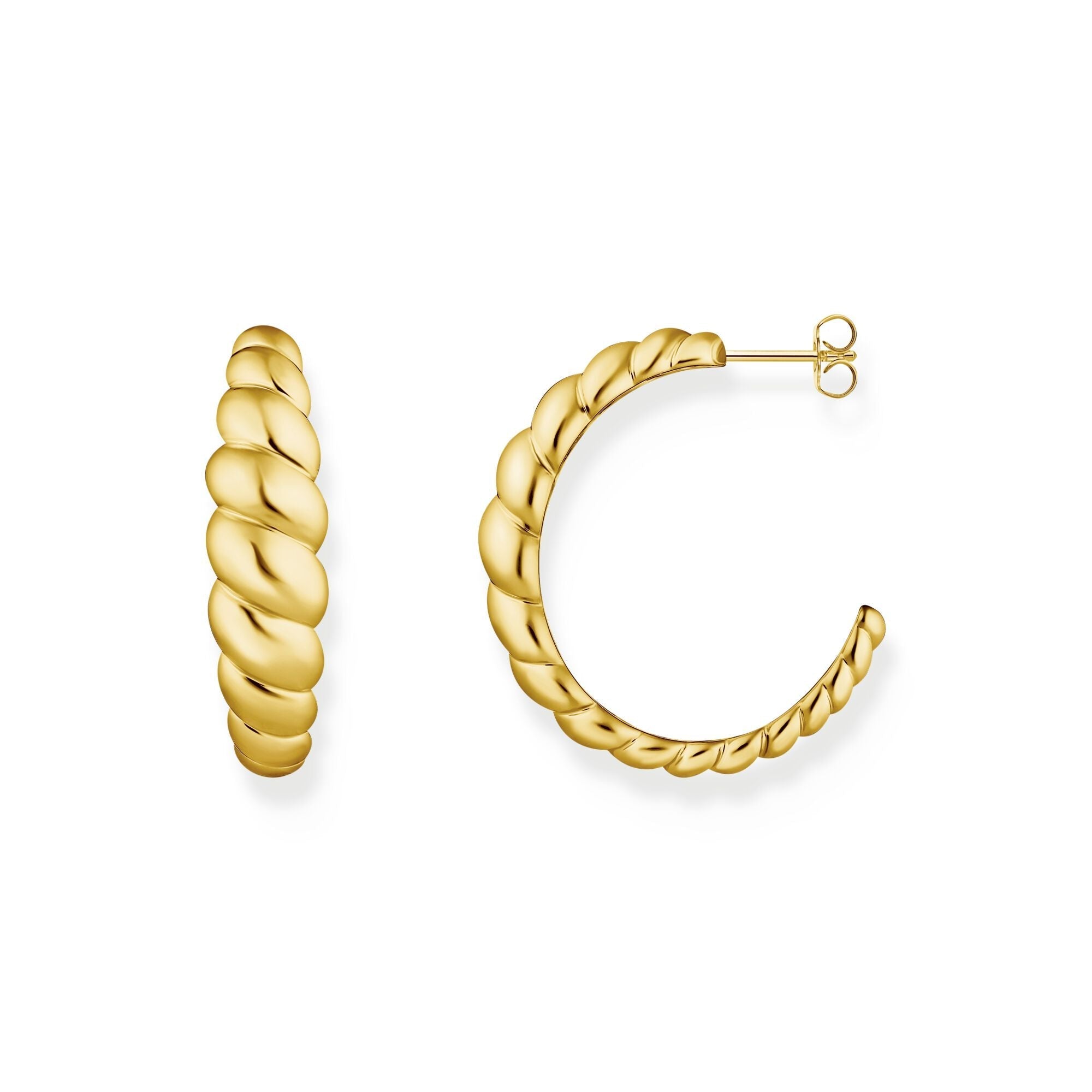 THOMAS SABO Organic shapes twisted hoop earrings