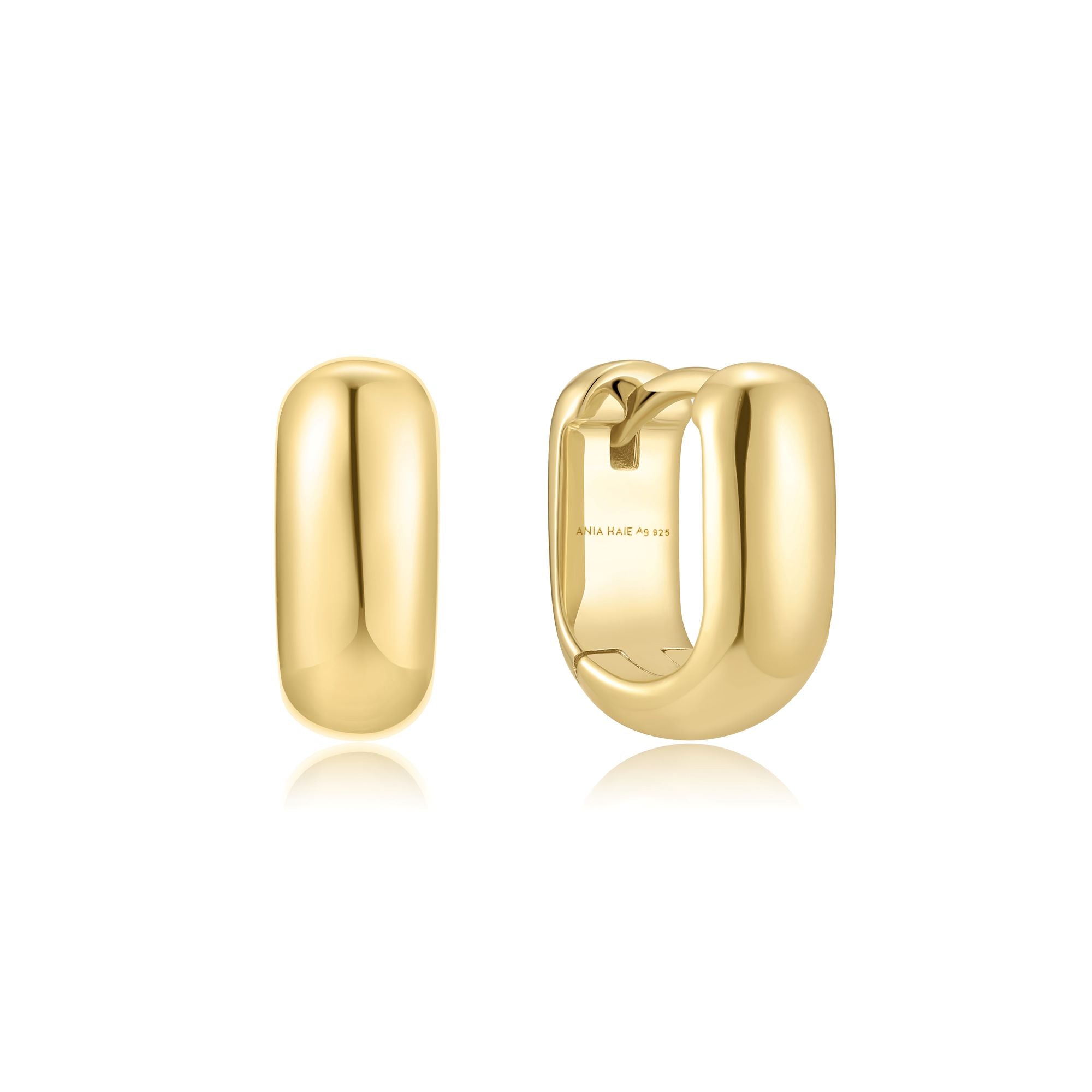 Ania Haie Gold Mini U-Shaped Huggie Hoop Earrings
