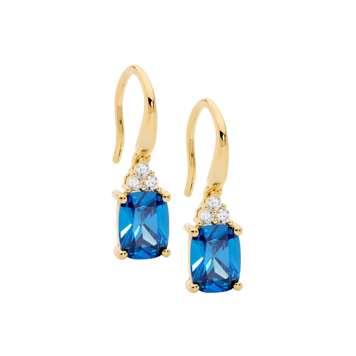 Sterling Silver Cubic Zirconia Drop Earrings