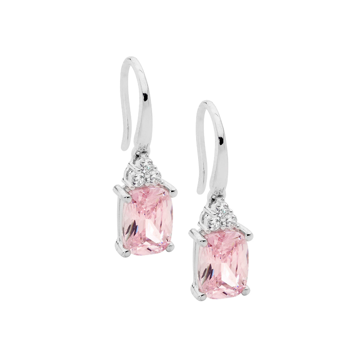 Sterling Silver Cubic Zirconia Drop Earrings