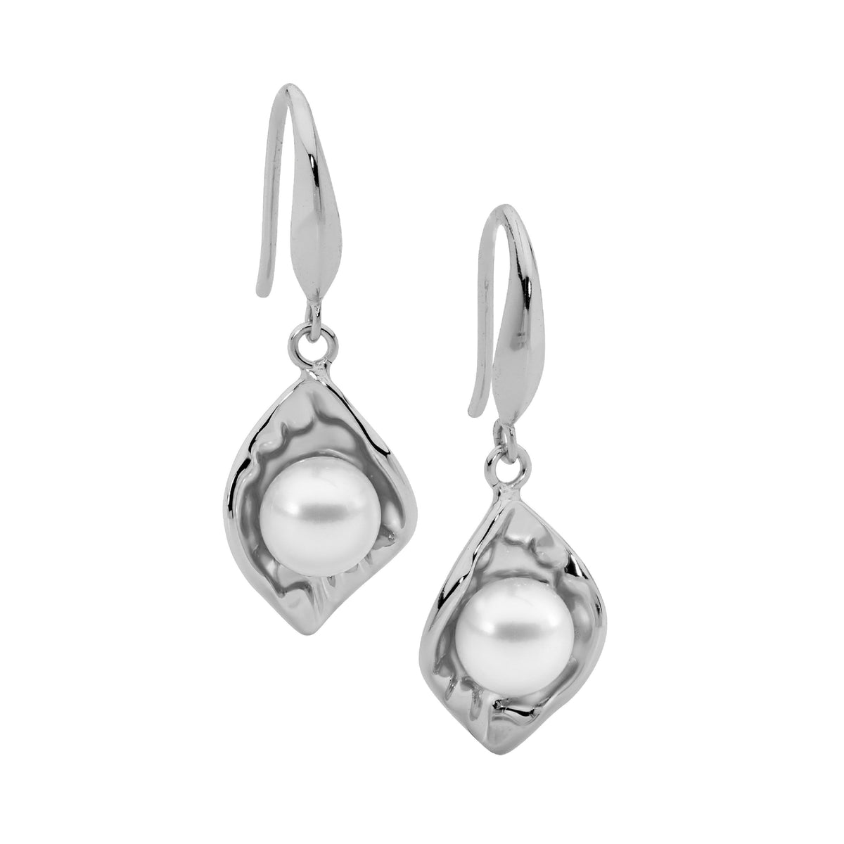 Sterling Silver Pearl Drop Earrings