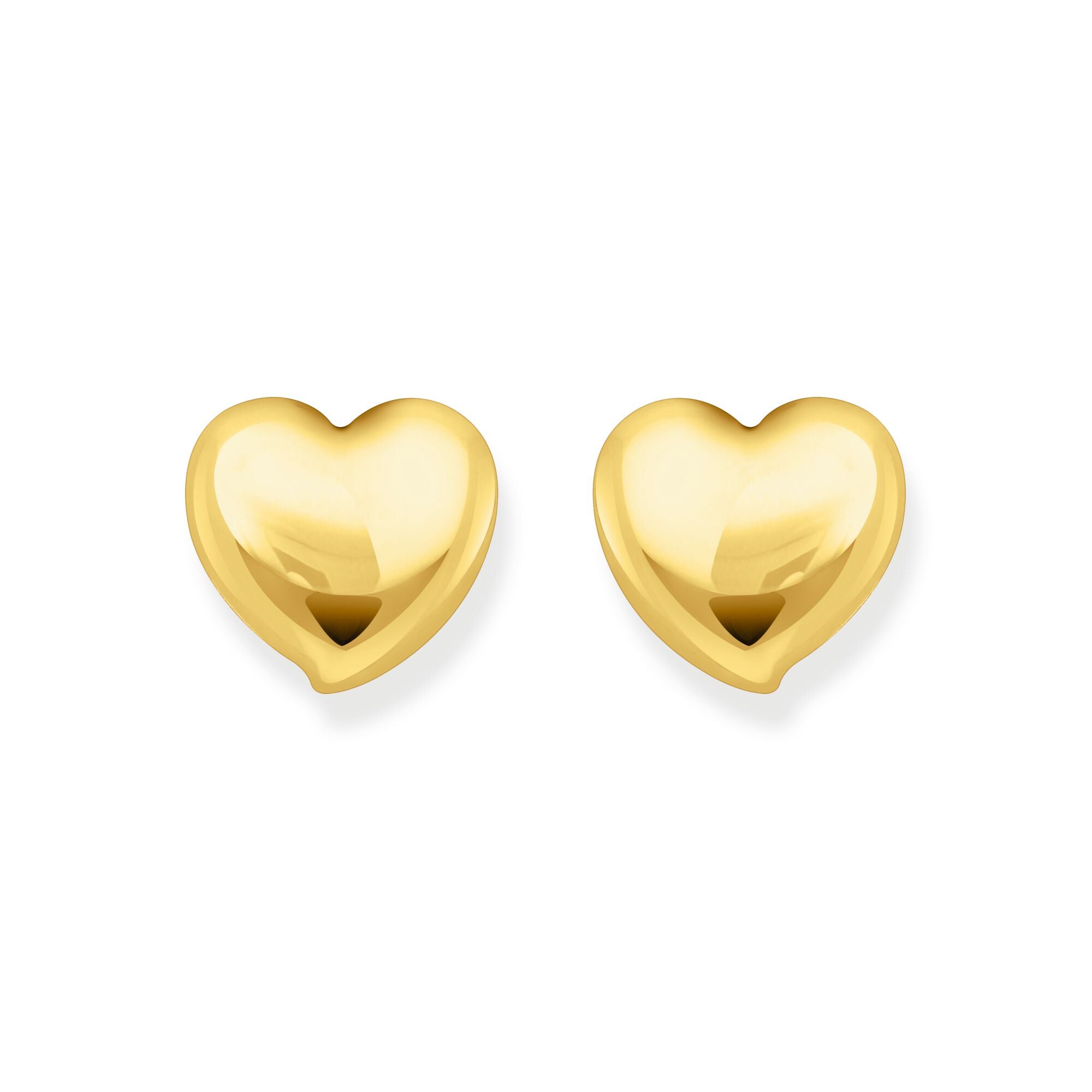 THOMAS SABO Ear studs in heart-shape gold