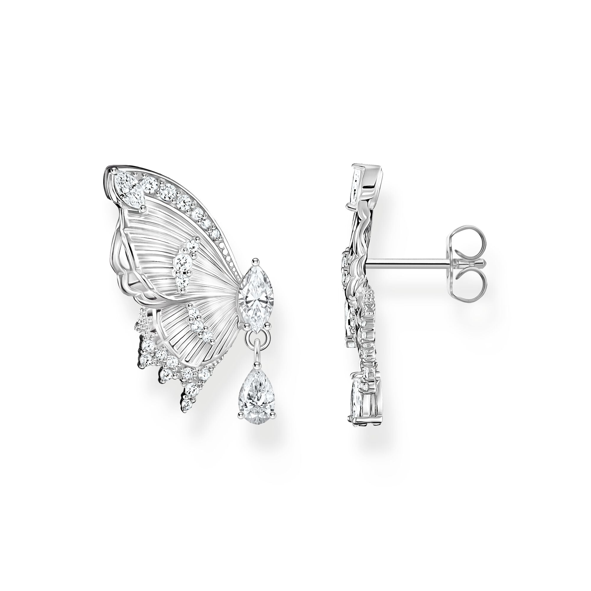 THOMAS SABO Butterfly Paradise Ear Studs in Silver