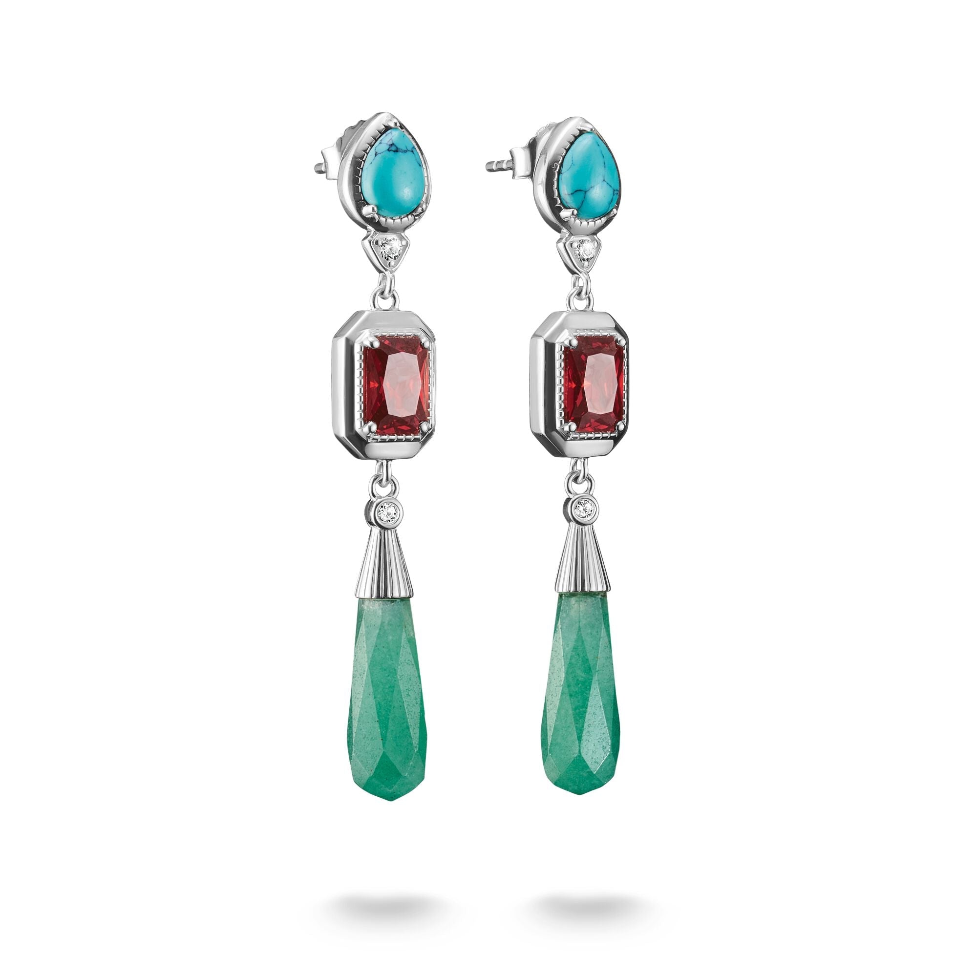THOMAS SABO Elyndra Earrings with Multicolored Stones