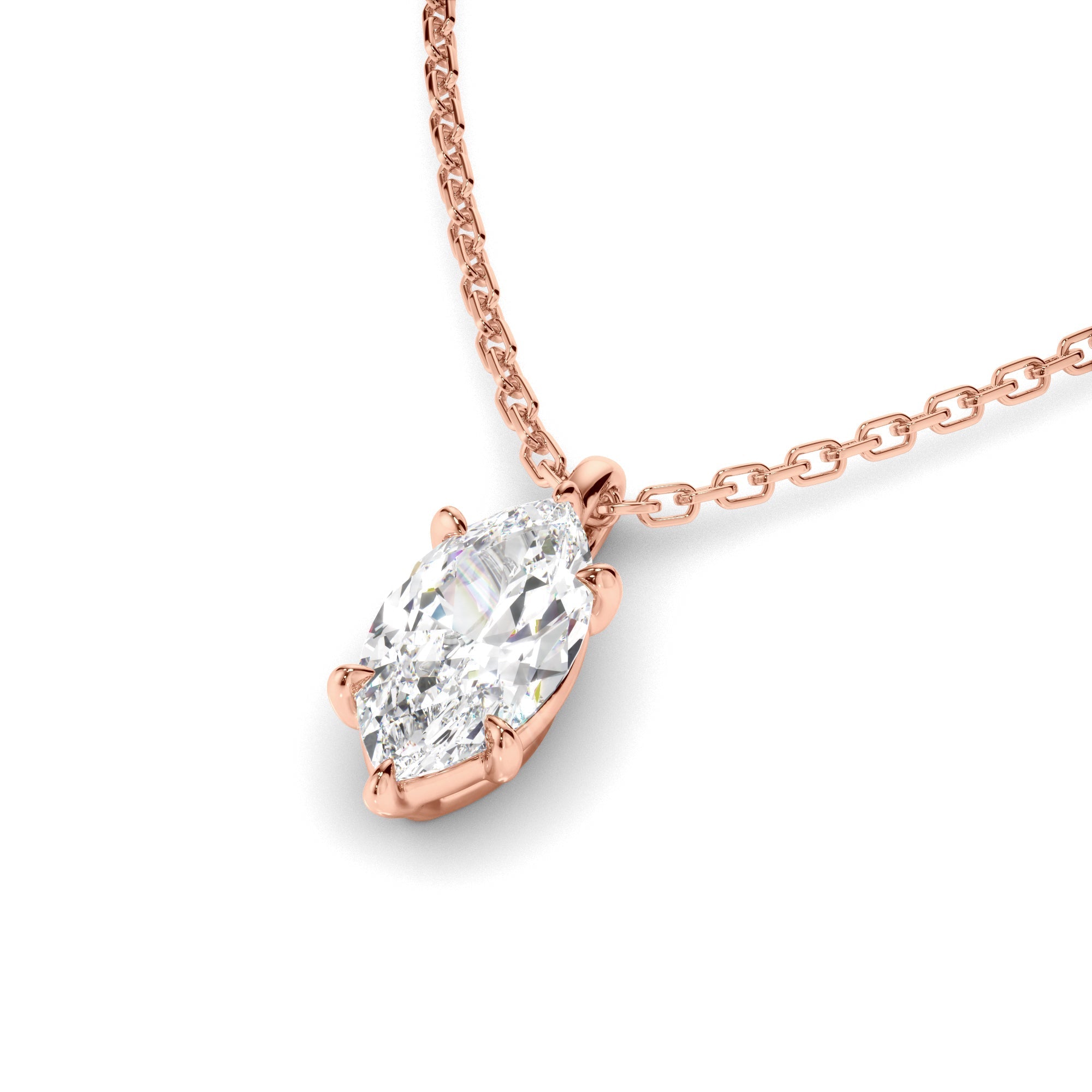 Marquise Cut Diamond Pendant