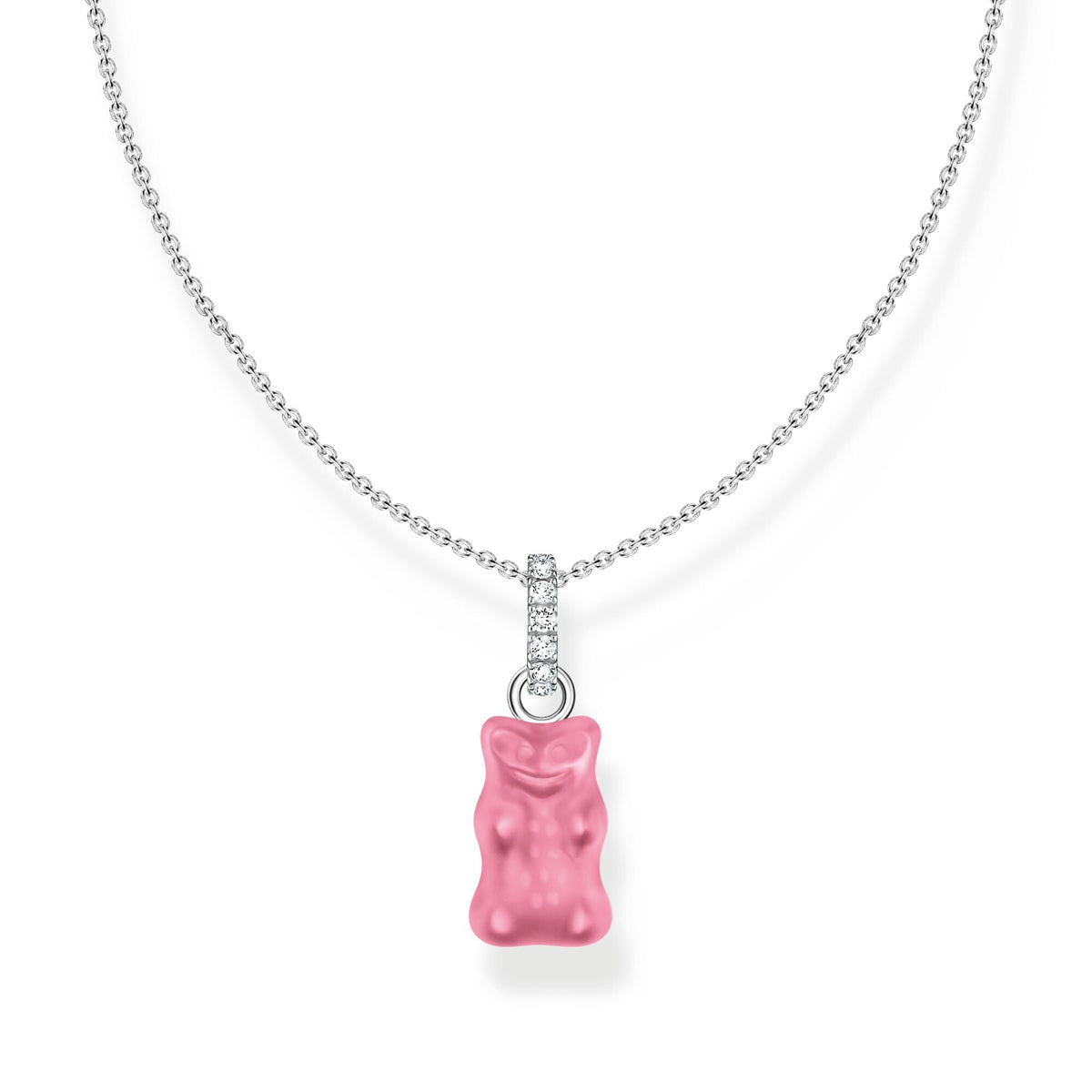 THOMAS SABO Necklace with pink Goldbears pendant and zirconia