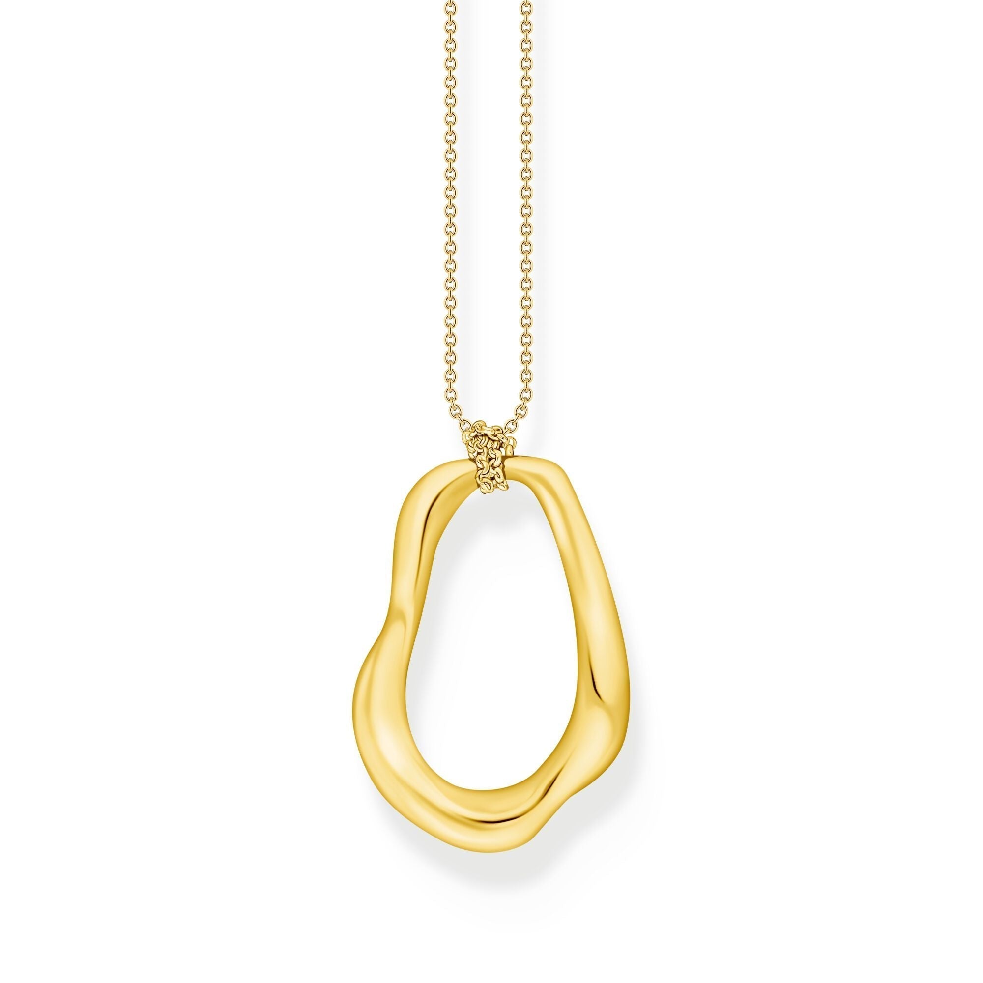 THOMAS SABO Necklace with Wavy Pendant in Gold
