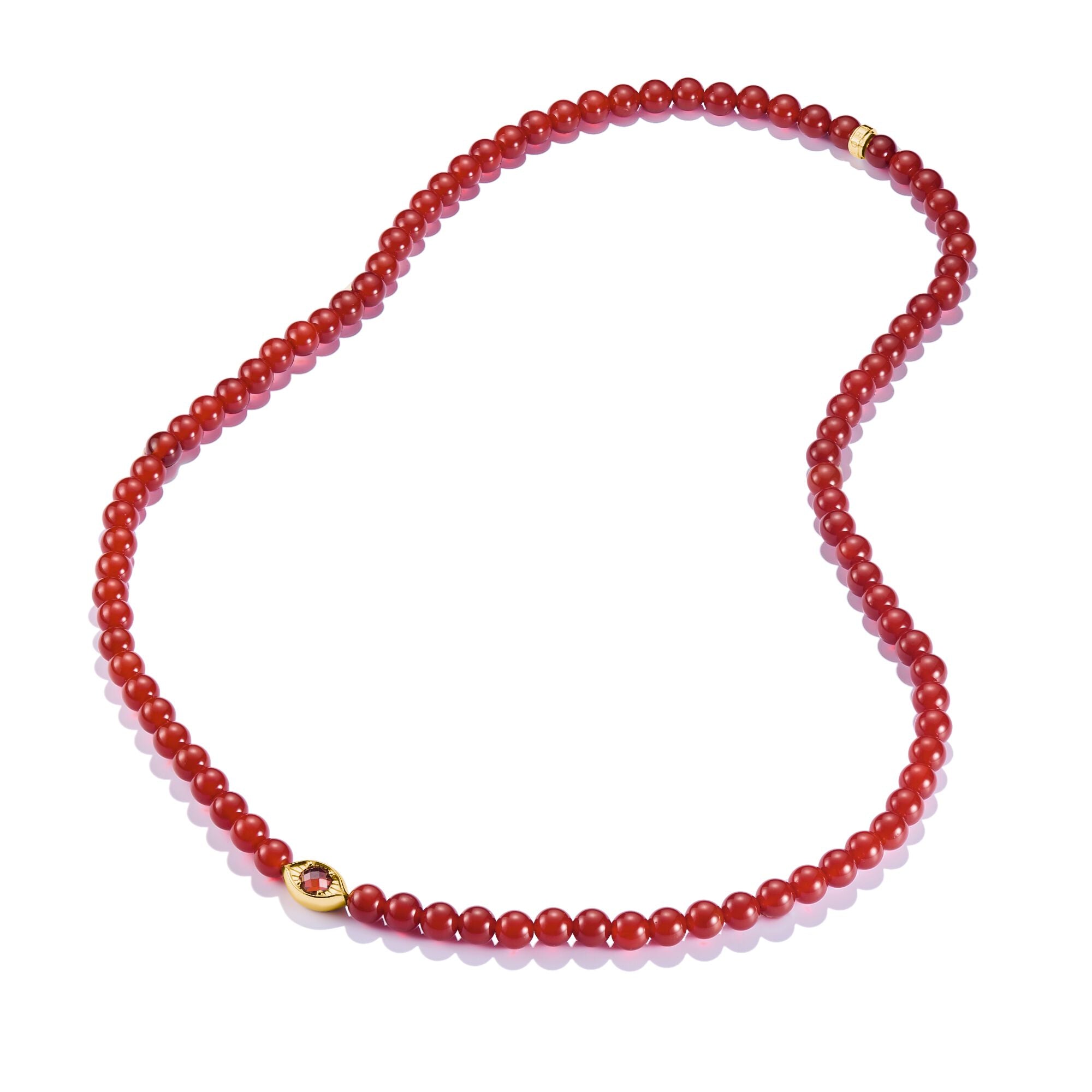 THOMAS SABO Elyndra Necklace with Red Agate Beads