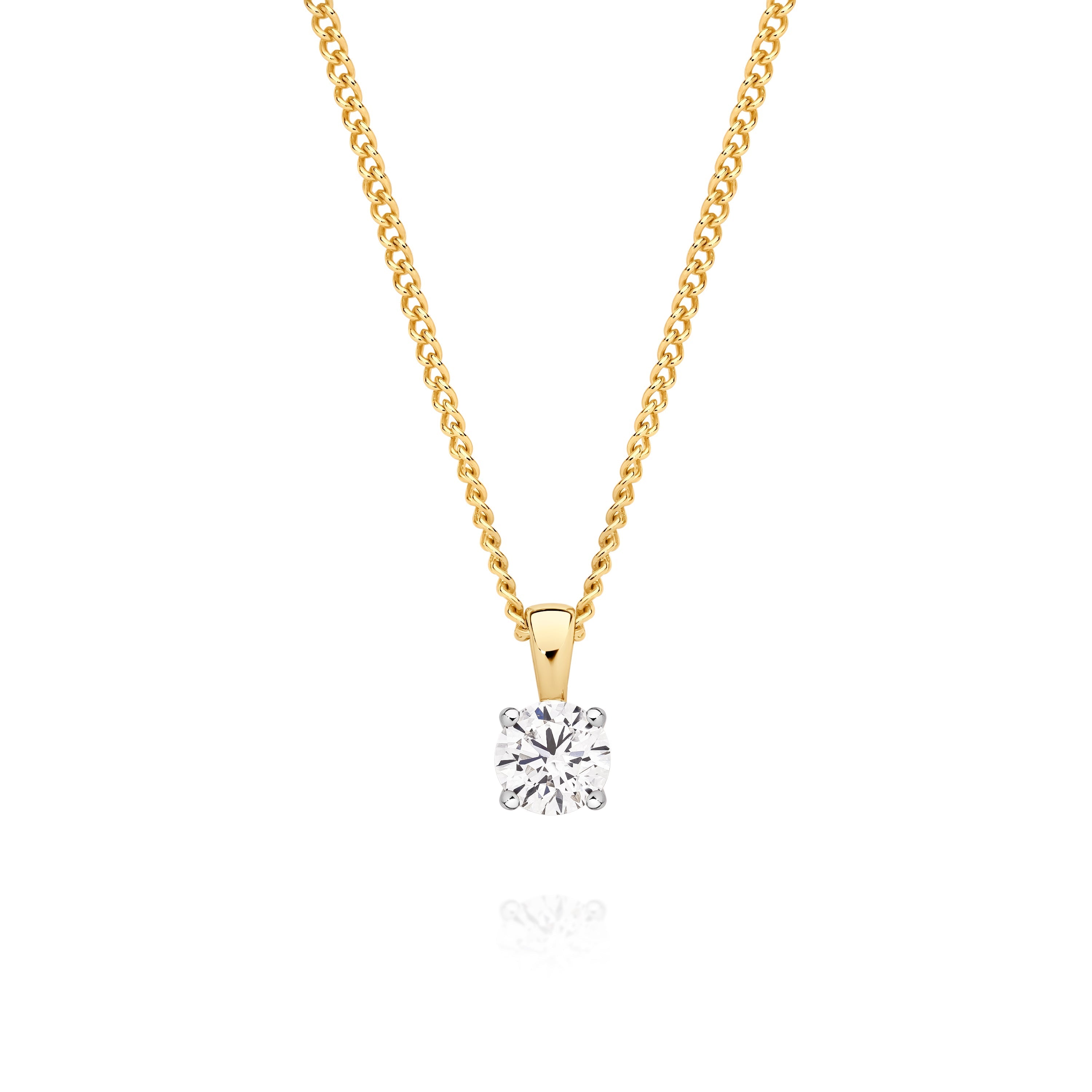 9ct Gold 0.50ct Lab Grown Diamond Pendant