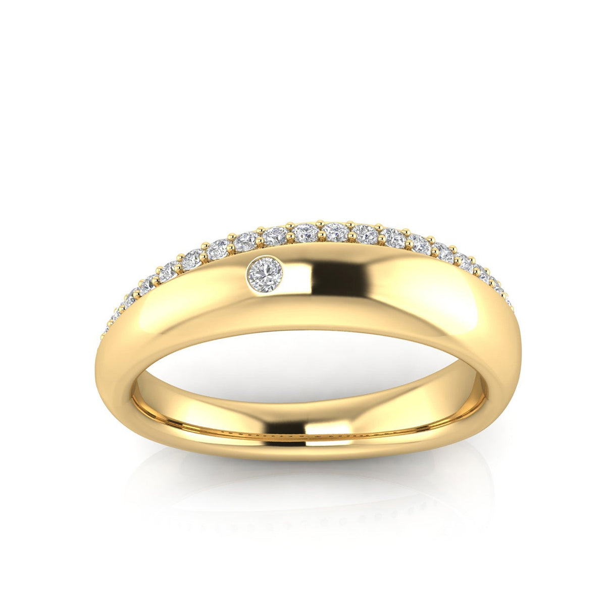 22ct Gold Vermeil 0.20ct Lab Grown Diamond Ring