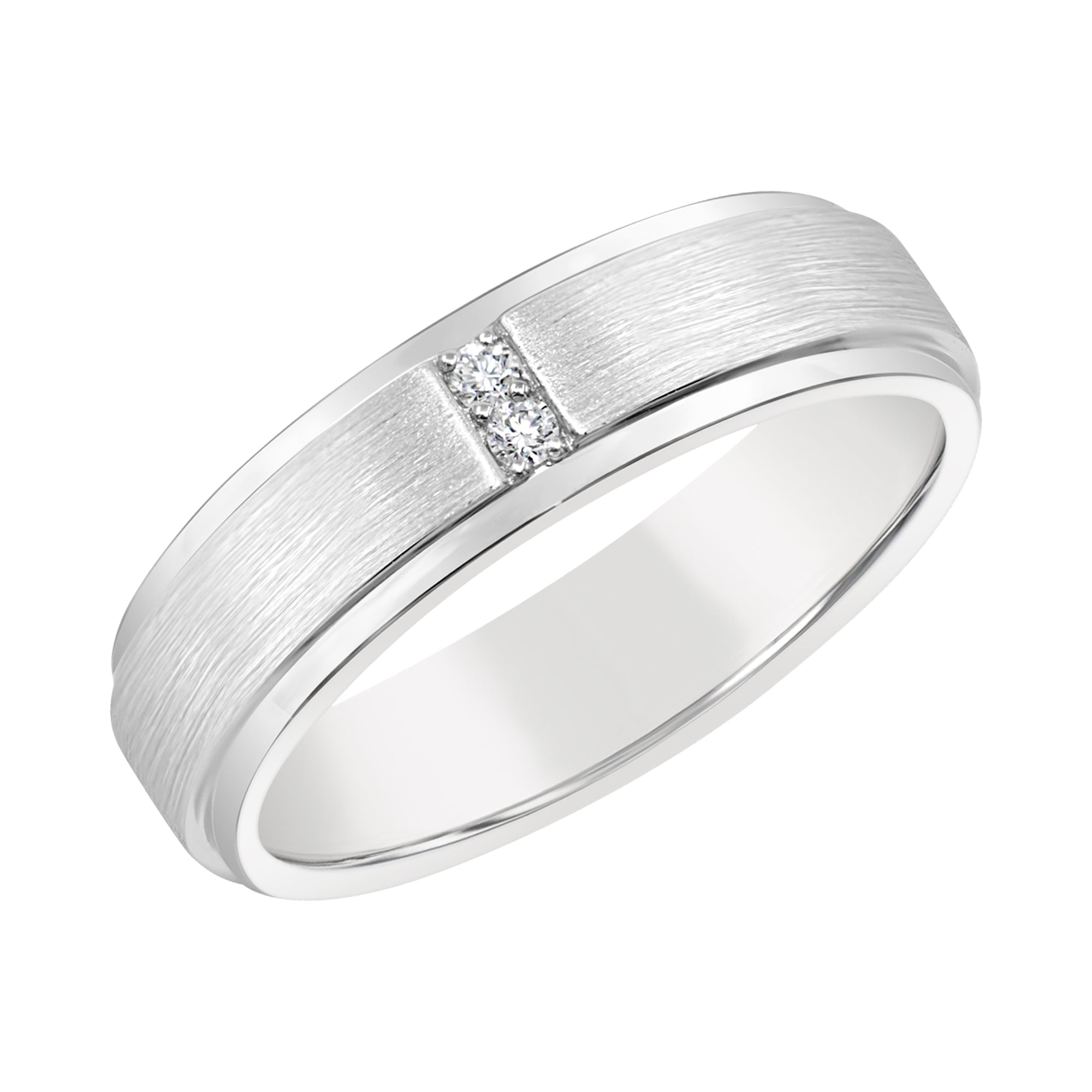 Sterling Silver Lab Grown Diamonds Gents Ring