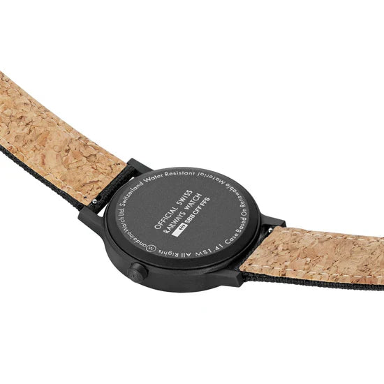Mondaine Essence Solar Black 41mm Watch - MS1.41910.LB