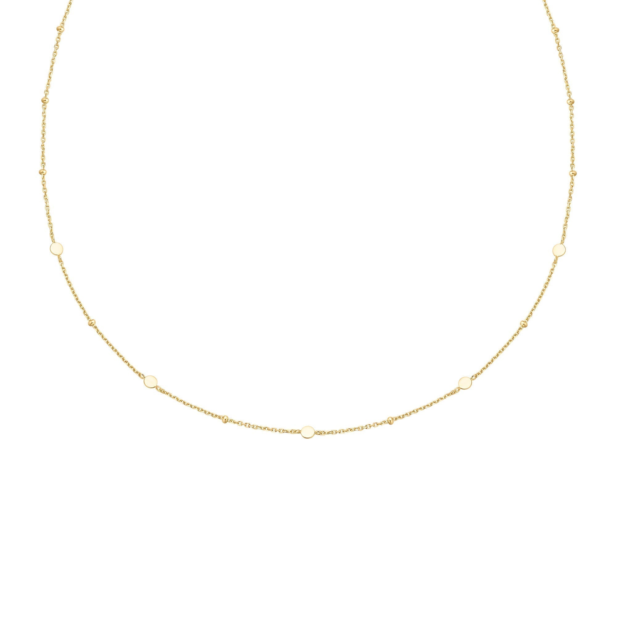 Ania Haie Gold Disc Station Necklace