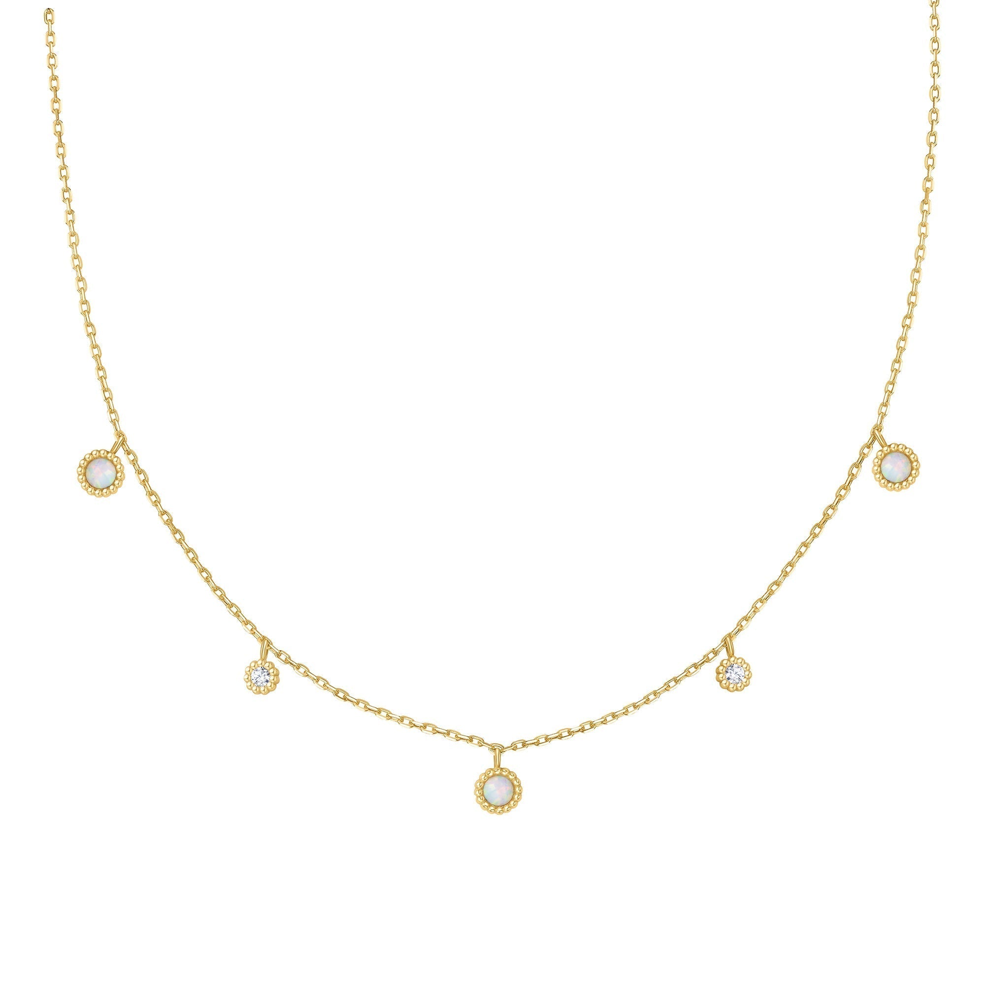 Ania Haie Gold Kyoto Opal Station Necklace