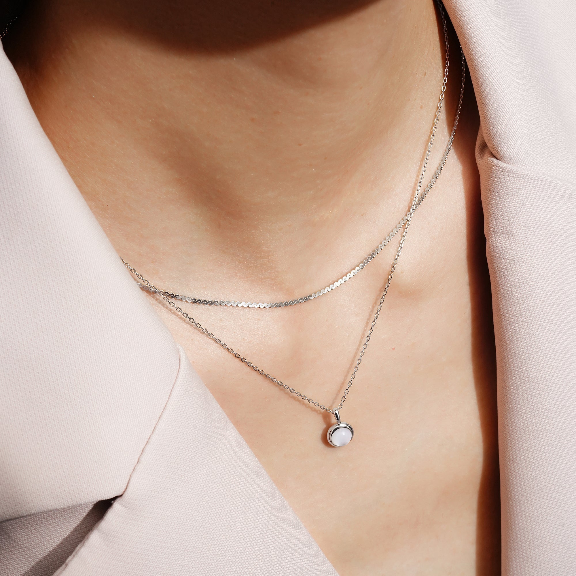 Ania Haie Silver Flat S Link Chain Necklace