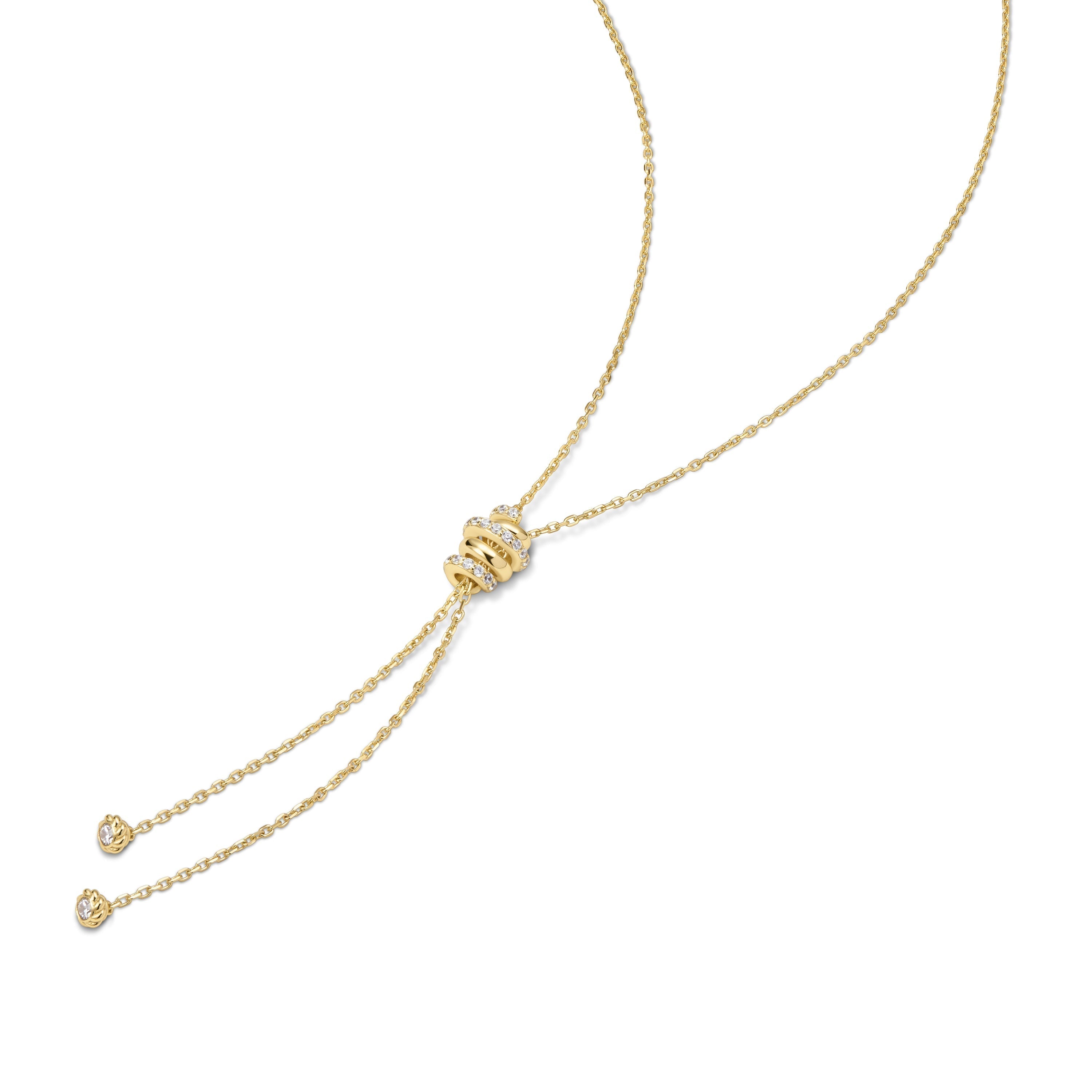Ania Haie Gold Twisted Rope Lariat Necklace