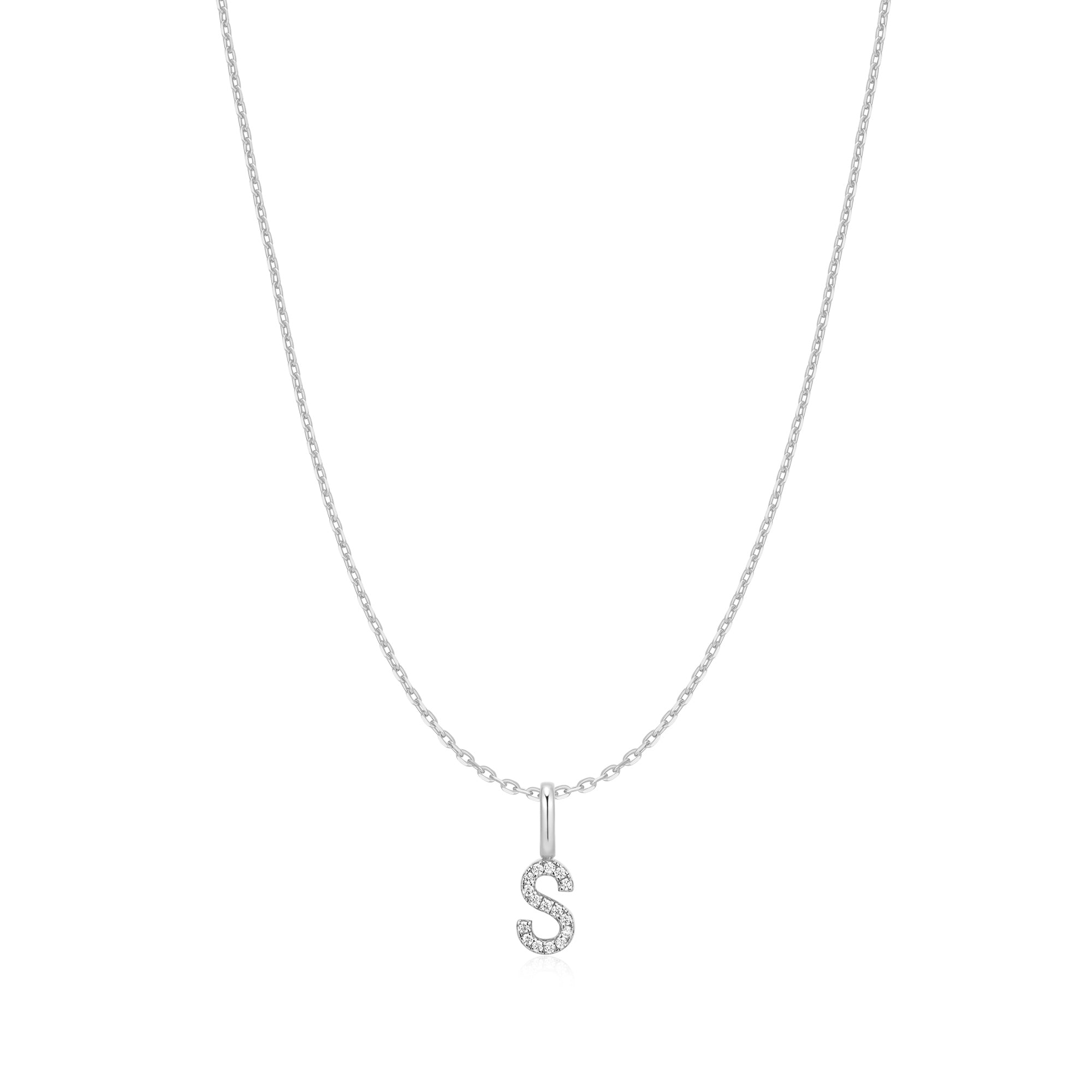 Ania Haie Silver Letter S Initial Necklace
