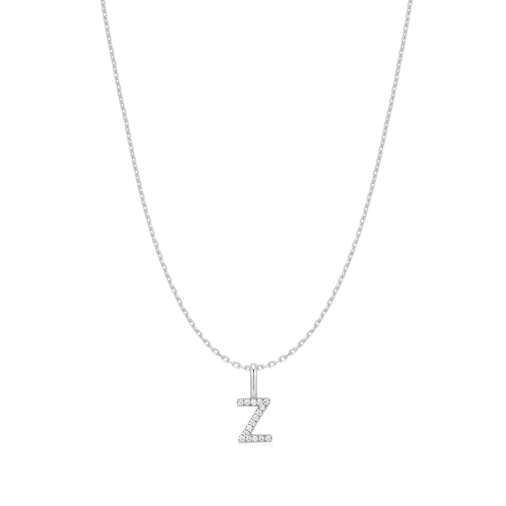 Ania Haie Silver Letter Z Initial Necklace