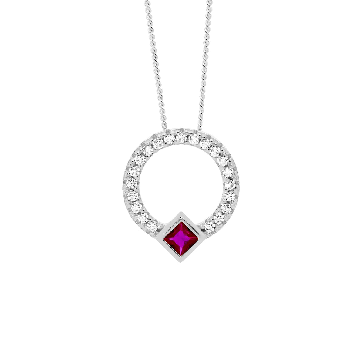 Sterling Silver Cubic Zirconia Pendant