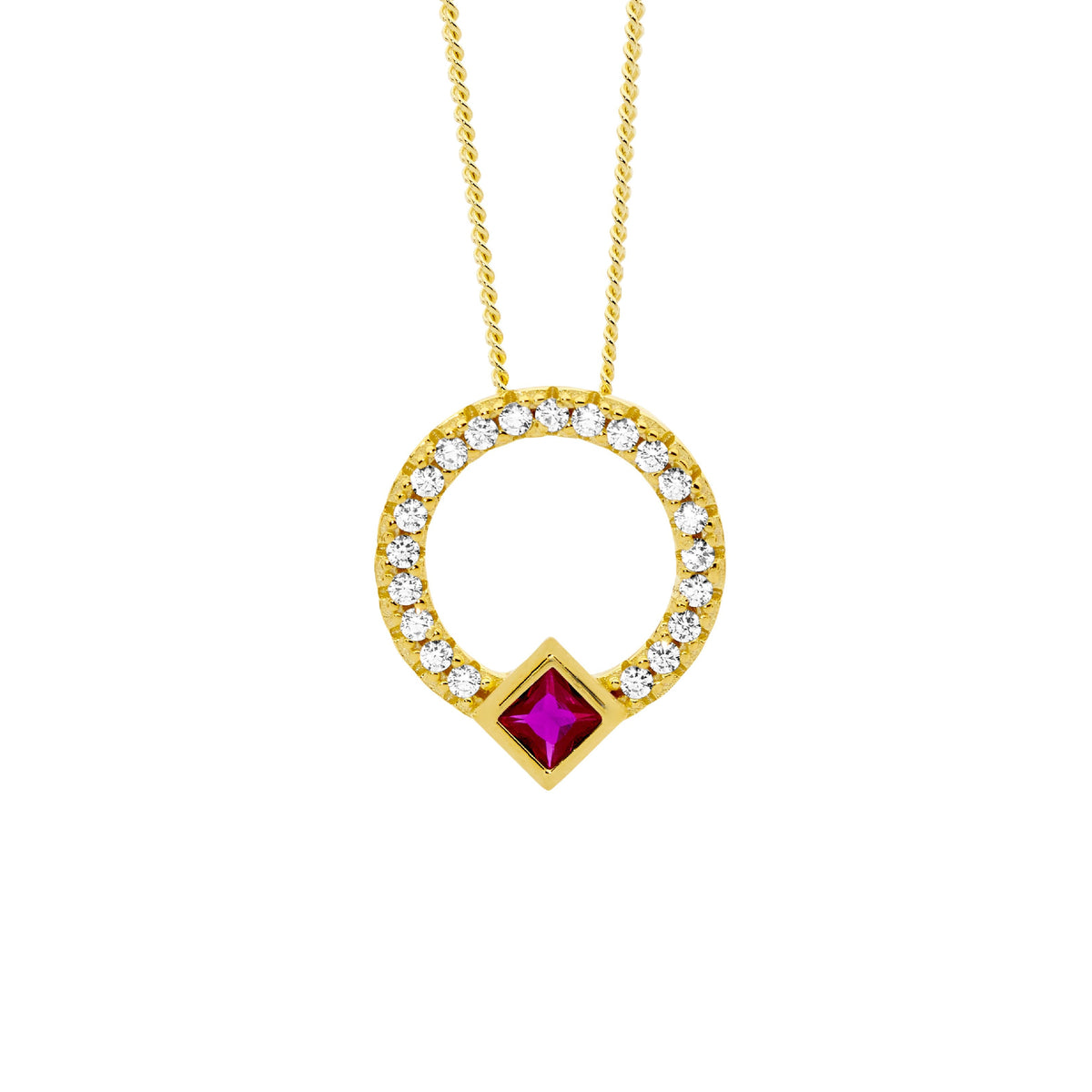 Sterling Silver Cubic Zirconia Pendant