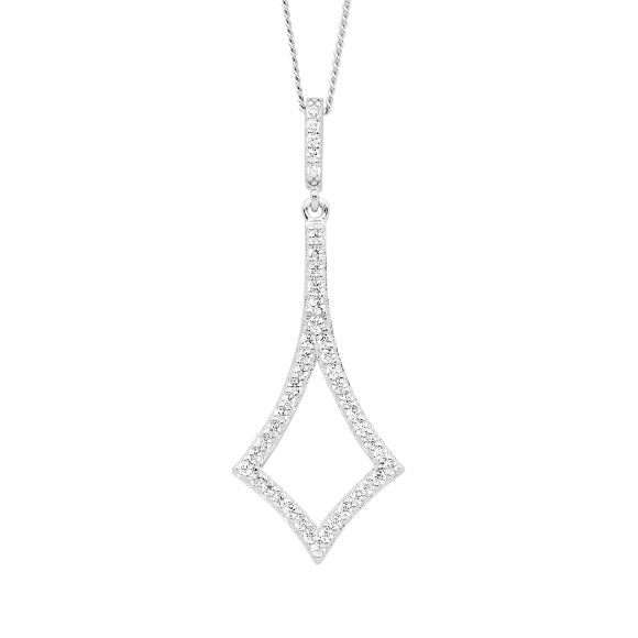 Sterling Silver Cubic Zirconia Pendant