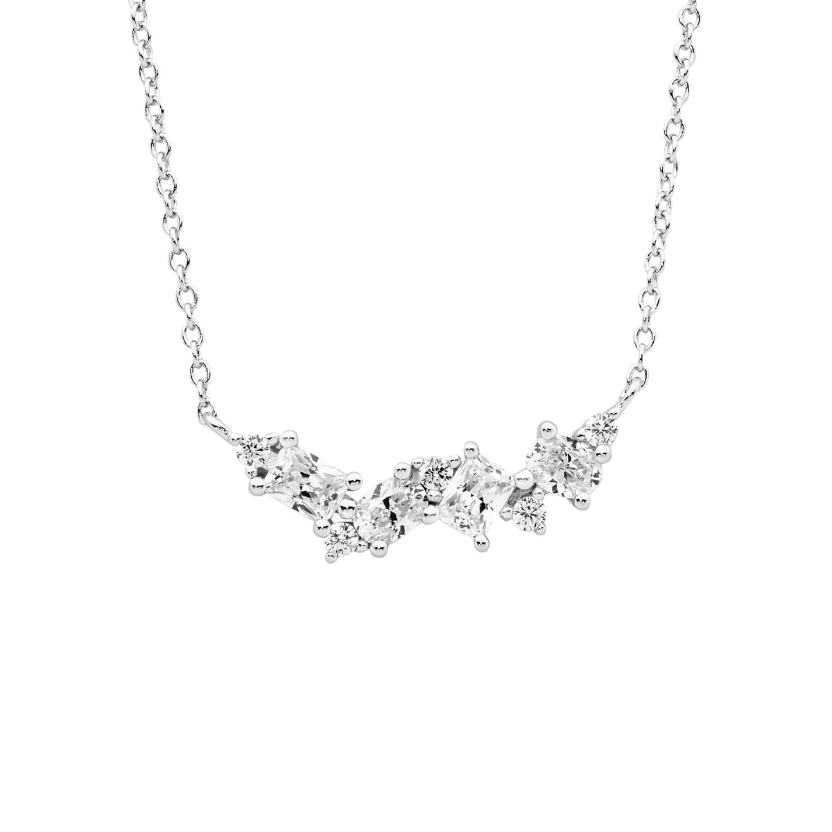 Sterling Silver Cubic Zirconia Necklet