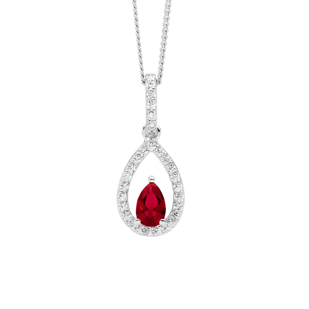 Sterling Silver Cubic Zirconia Pendant